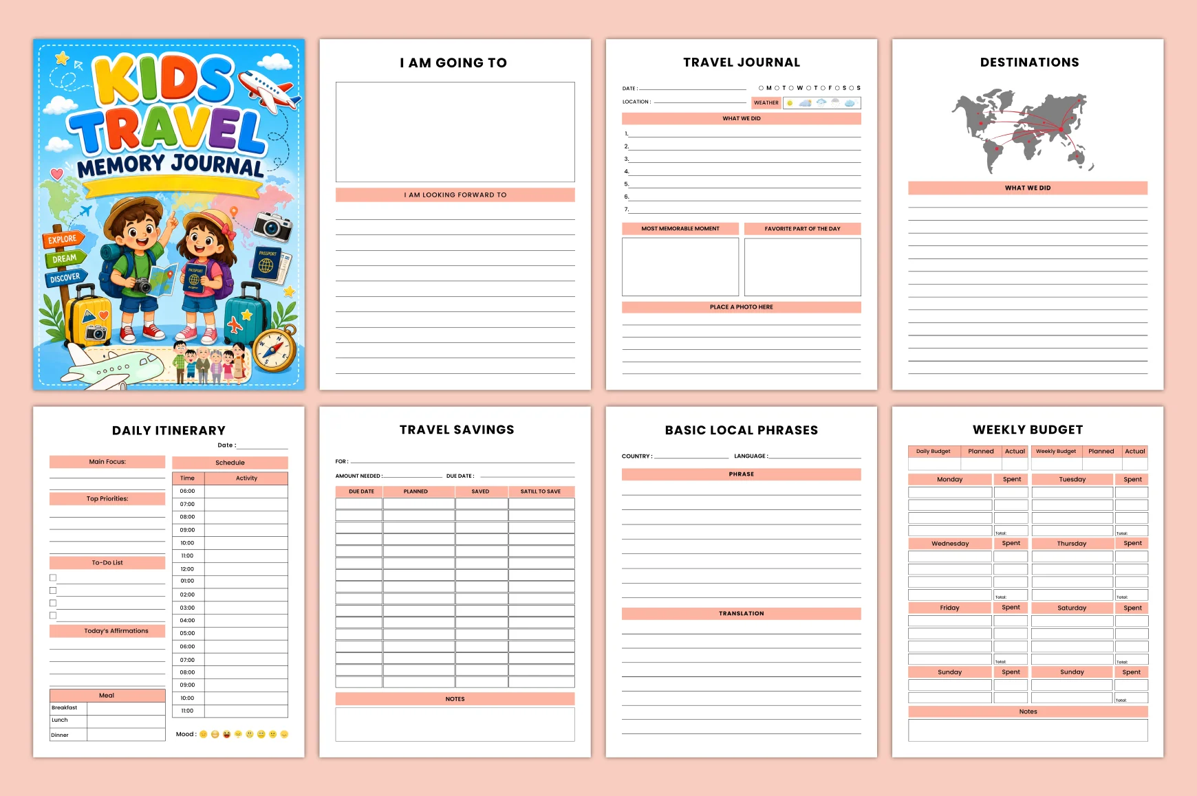 Kids Travel Memory Journal - Image 2