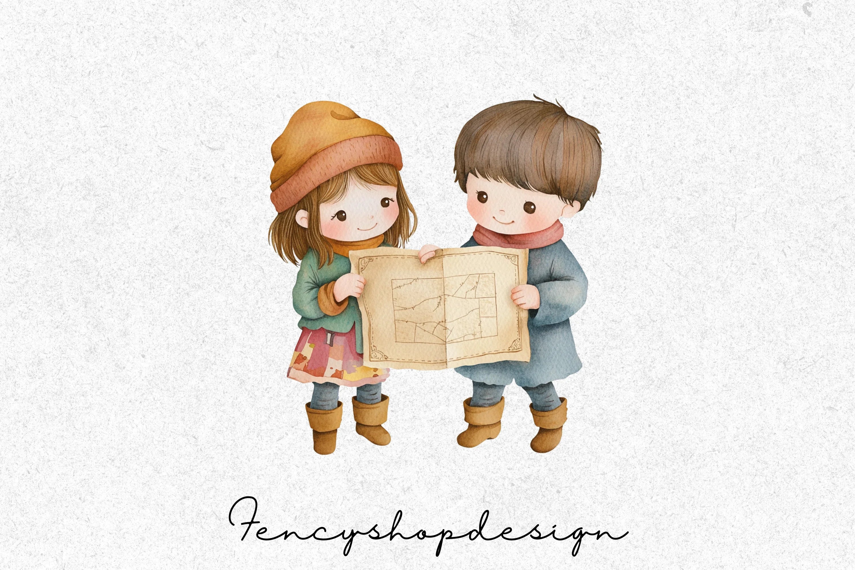 Kids Treasure Map Adventure Clipart Bundle - Image 7