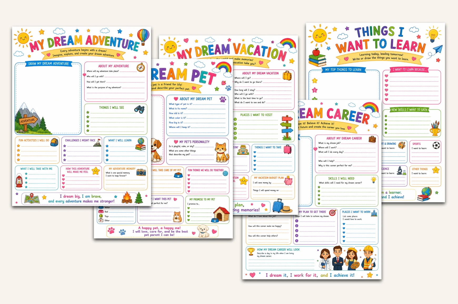 Kids Vision Board Workbook - Image 3