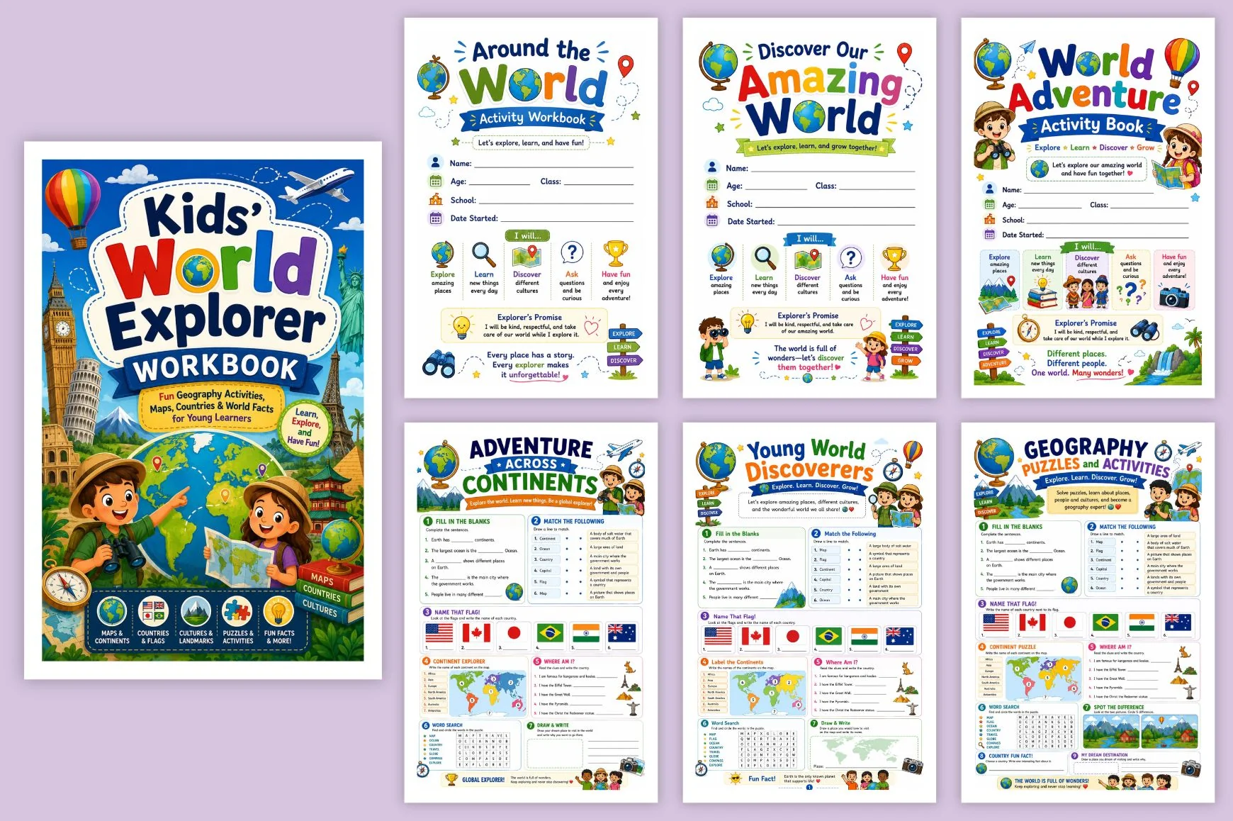 Kids World Explorer Workbook - Image 5