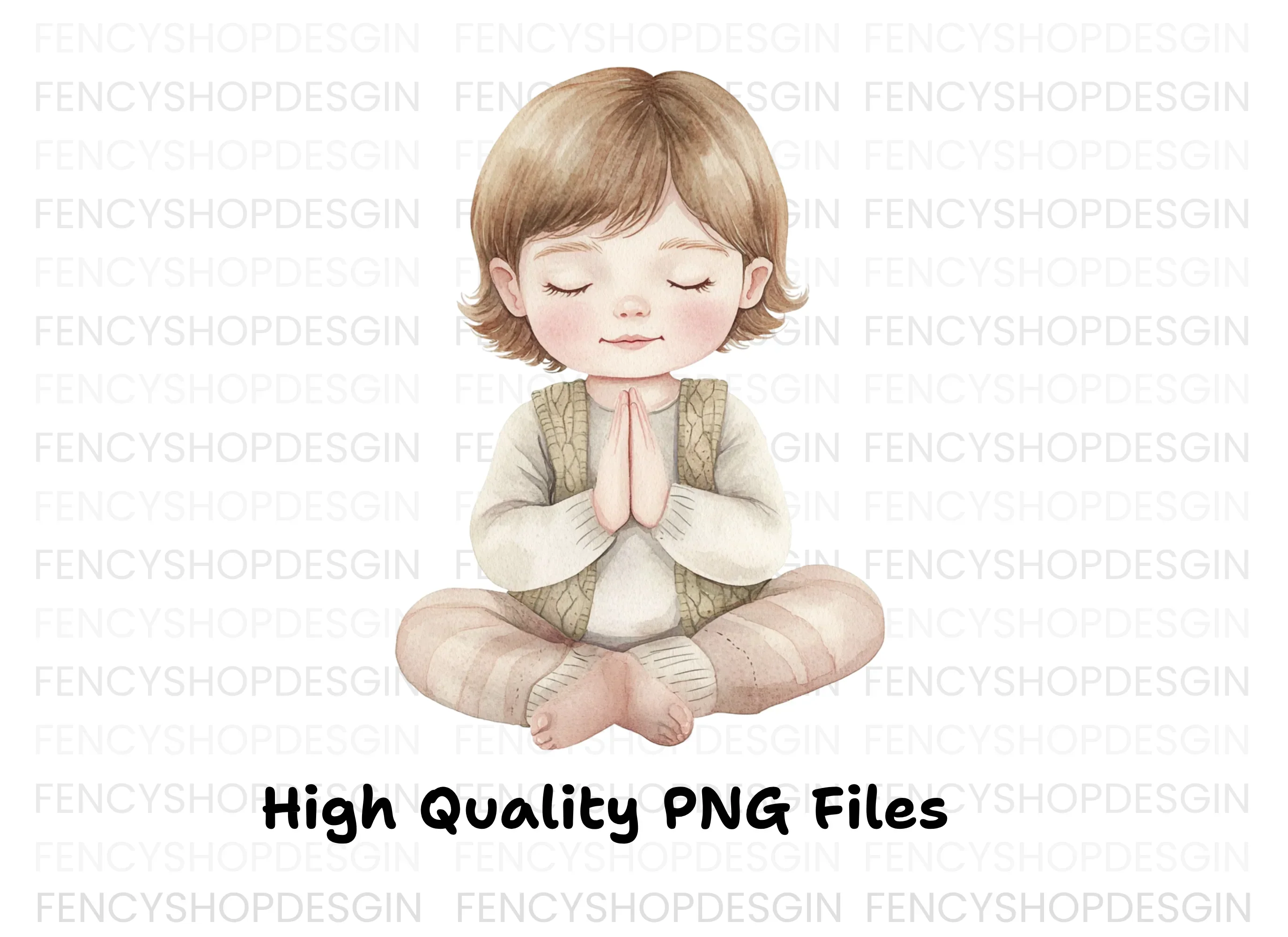 Kids Yoga and Meditation Clipart Bundle - Image 2