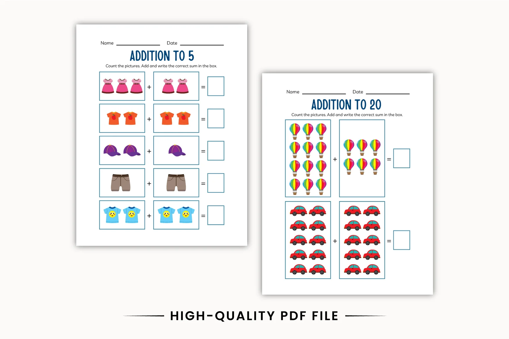 Kindergarten Addition Practice Workbook - Image 3