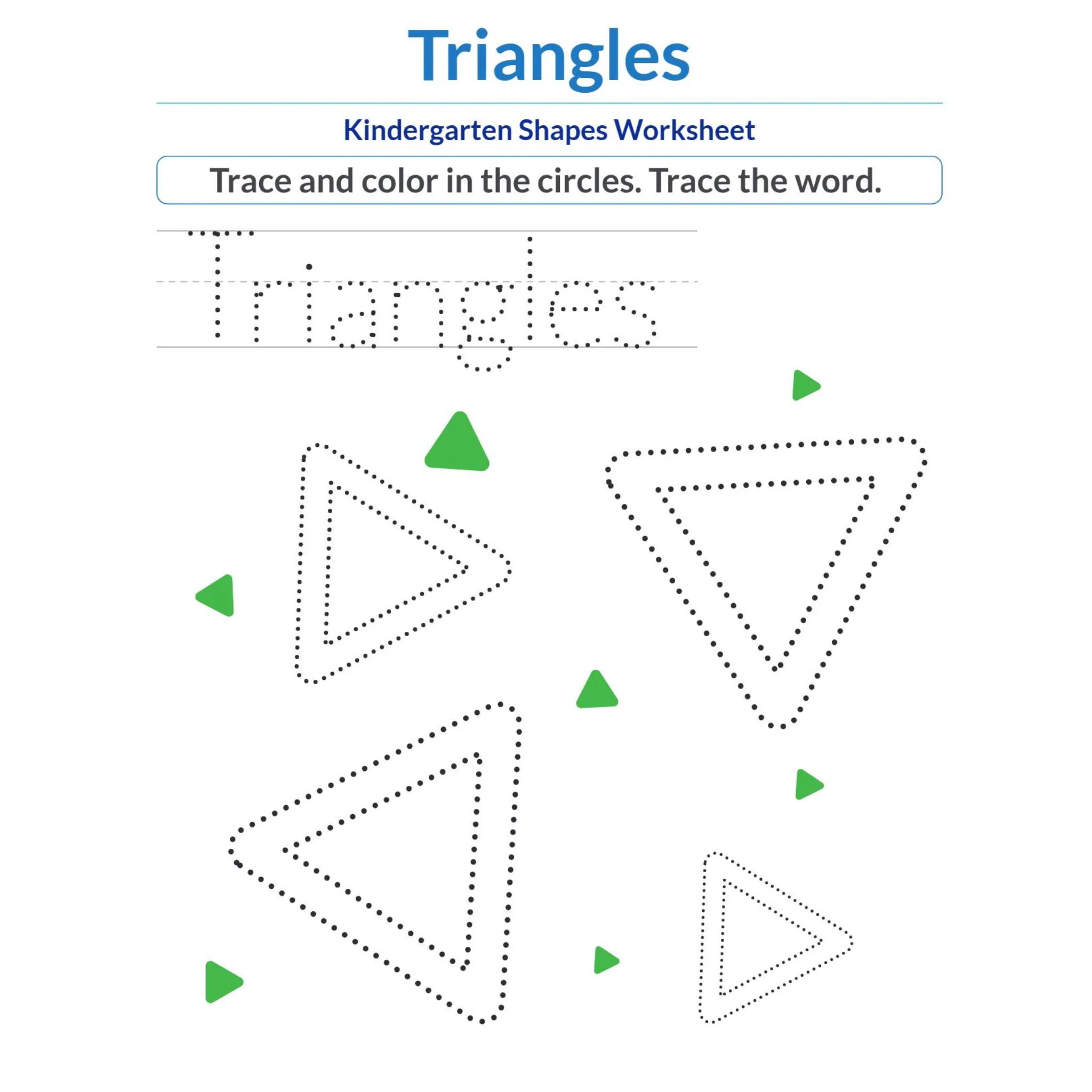 Kindergarten Color Words Shapes and Color by Number Worksheets - Image 3