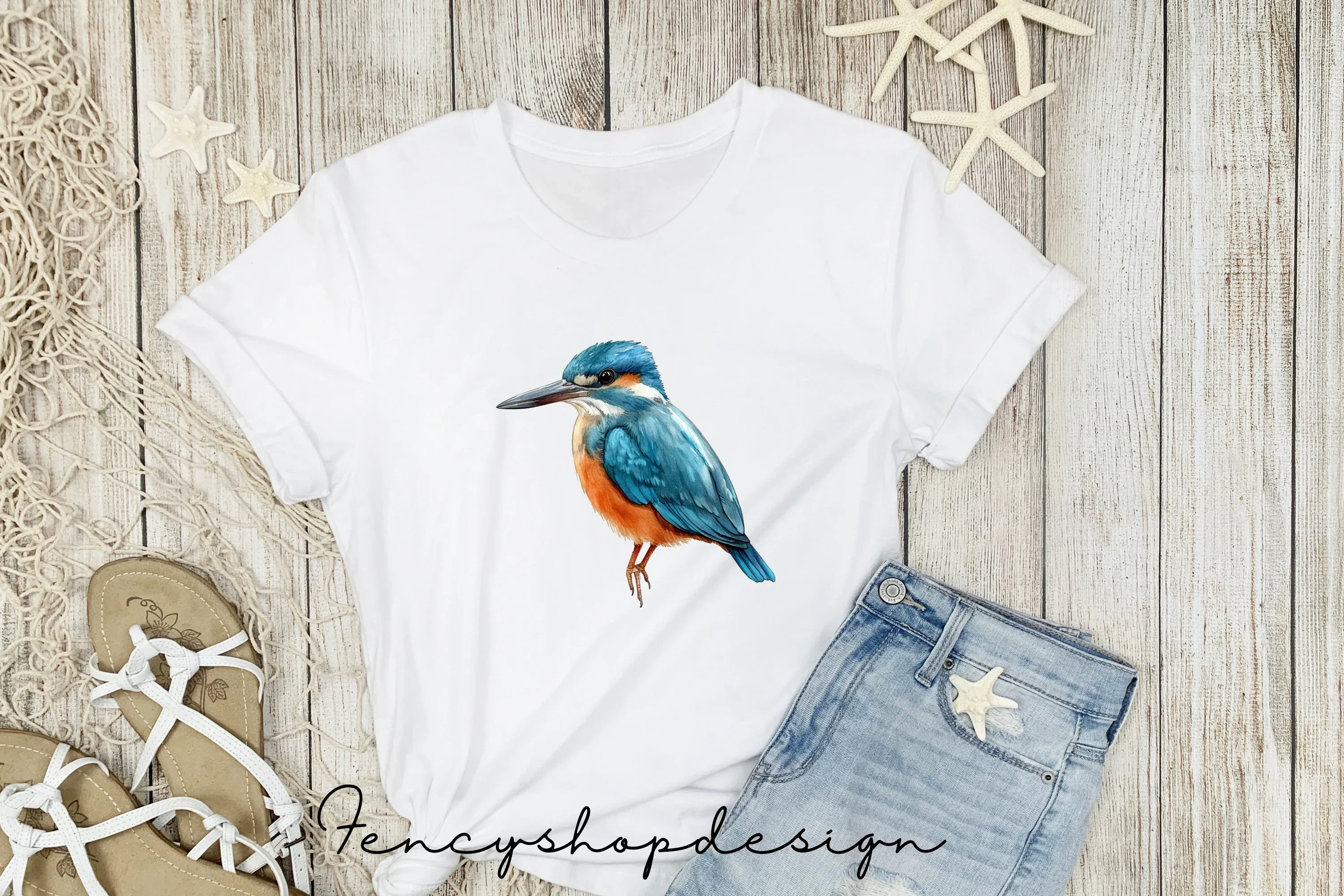 Kingfisher Birds Clipart Bundle - Image 3