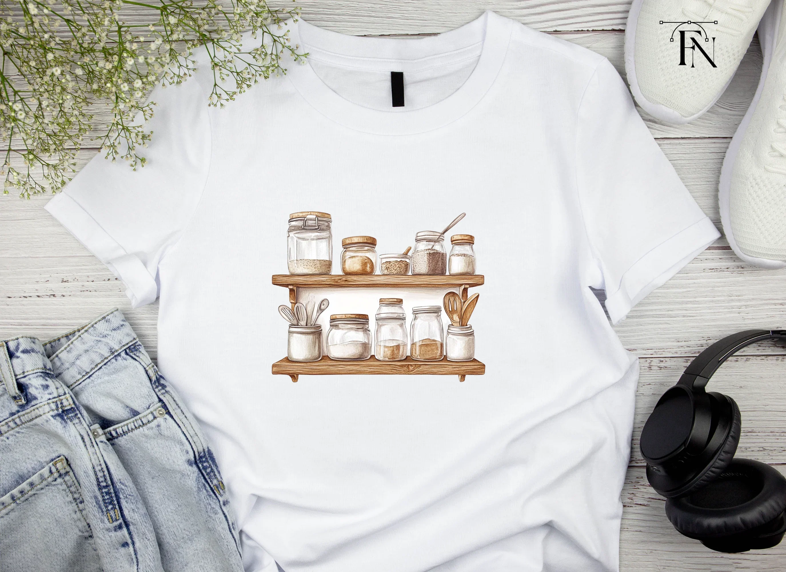 Kitchen Pantry Jars Shelf Clipart Bundle - Image 3