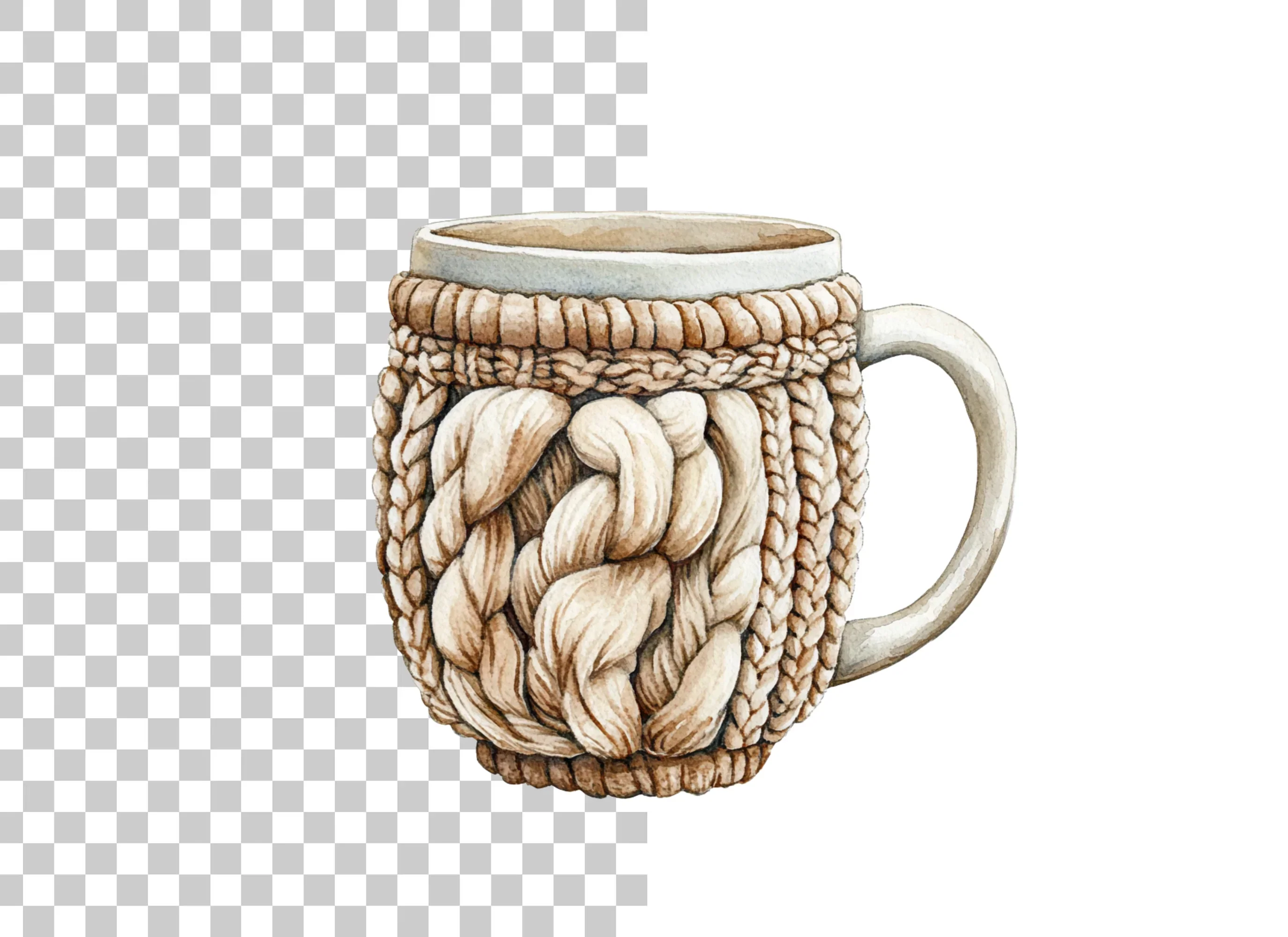 Knitted Cozy Clipart Bundle - Image 6