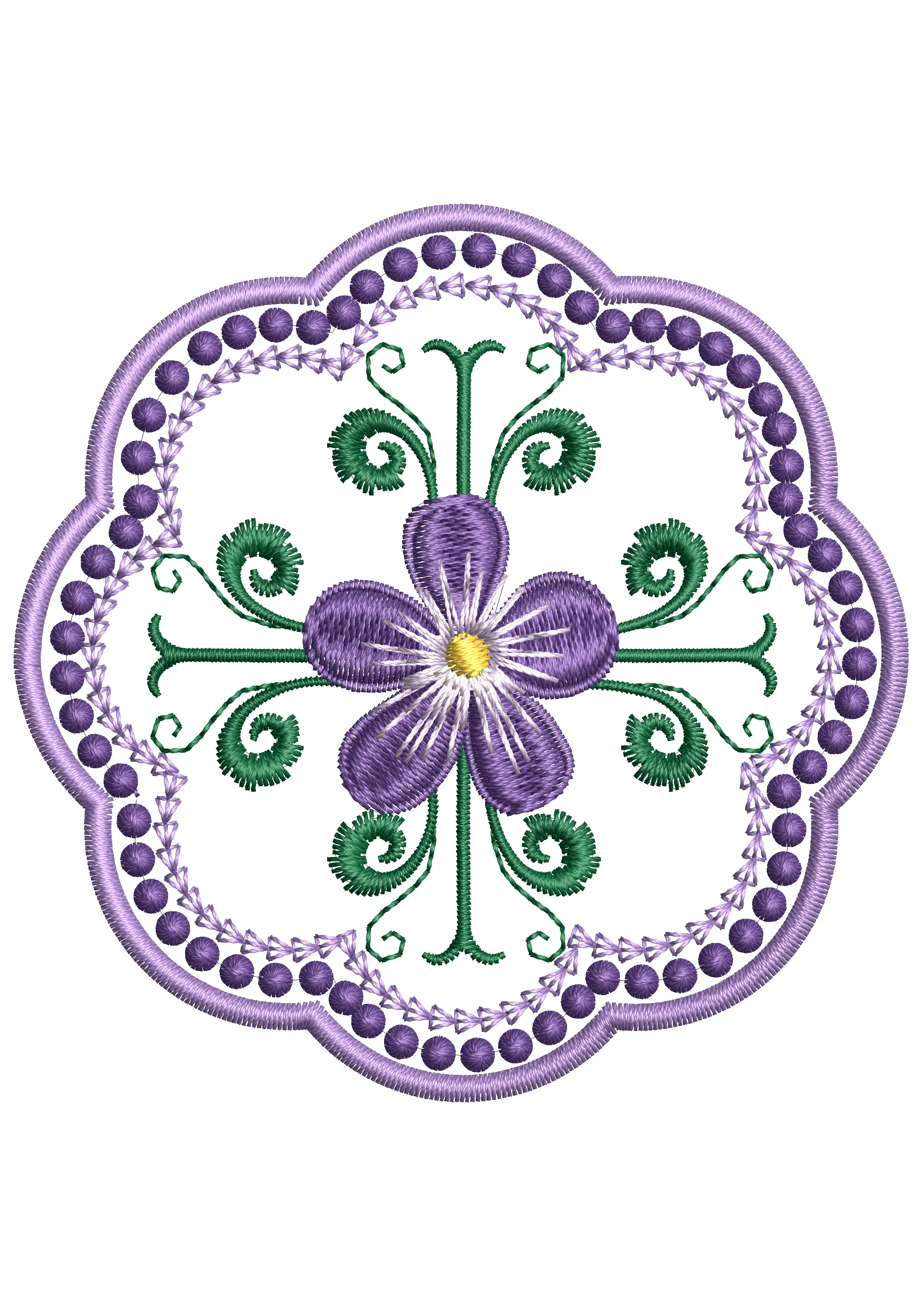 Lace Embroidery Design