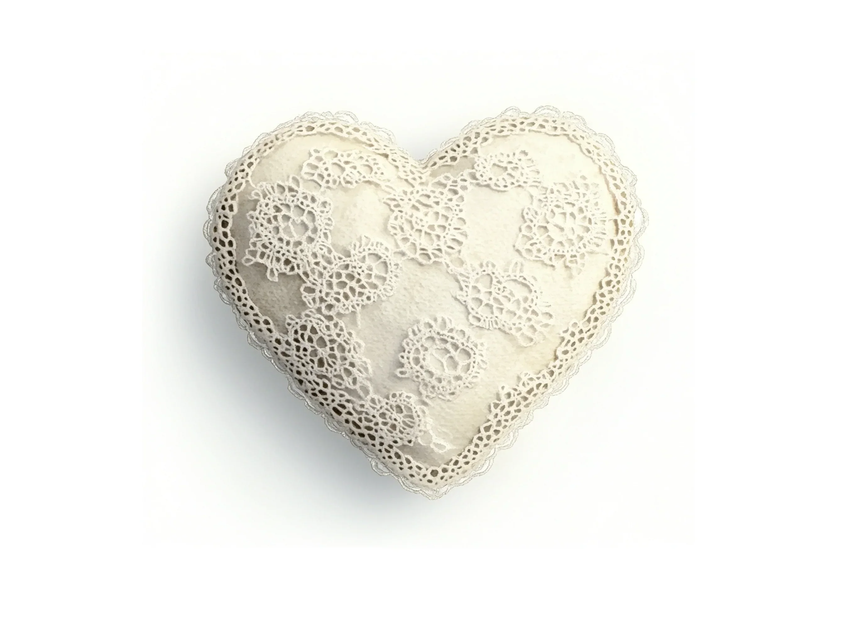 Lace Heart Pillow Clipart Bundle - Image 2