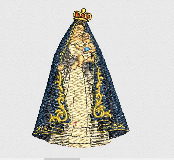 Lady Embroidery Design