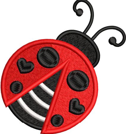 Ladybird Embroidery Design