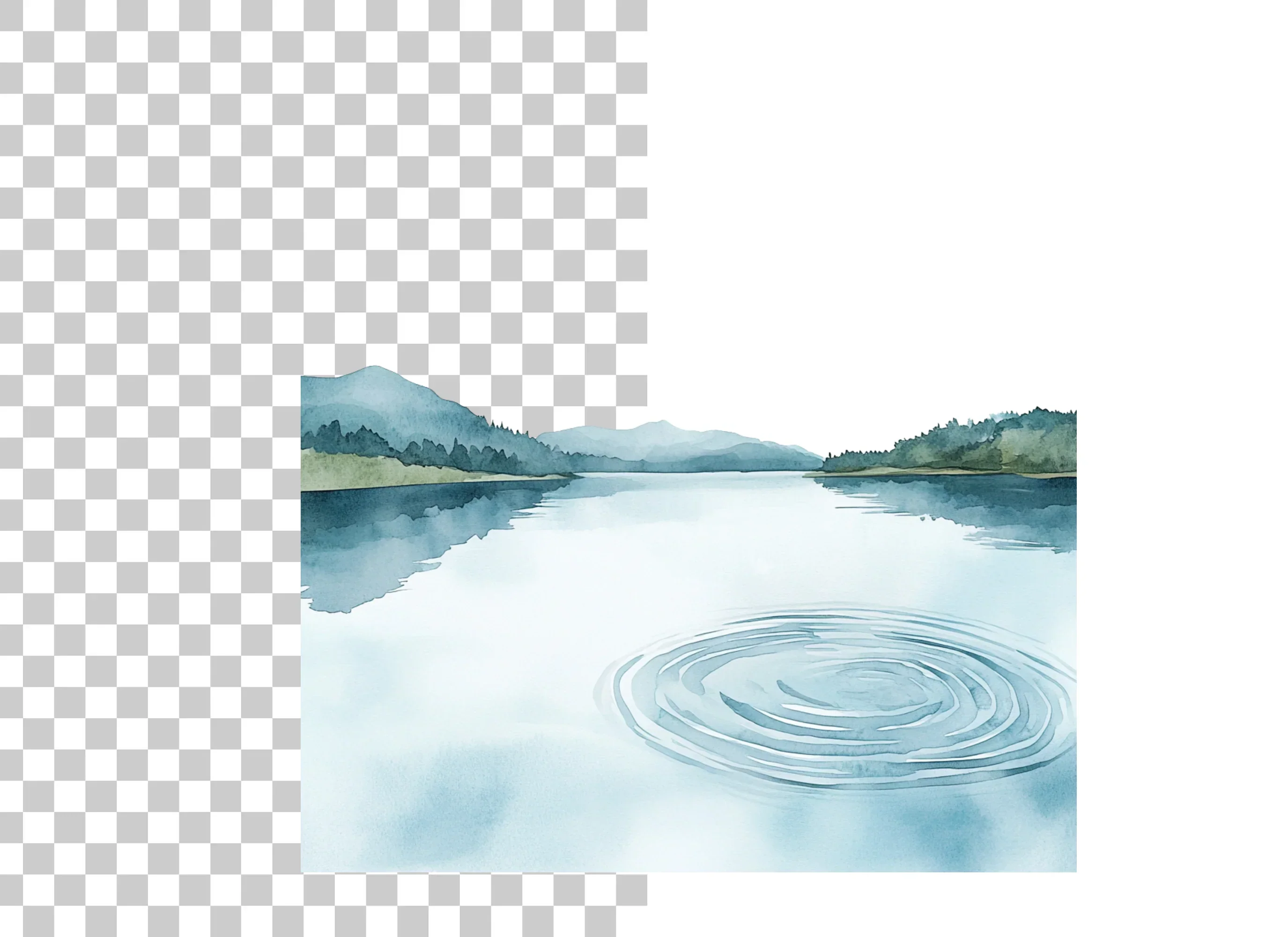 Lake Landscape Clipart Bundle - Image 2