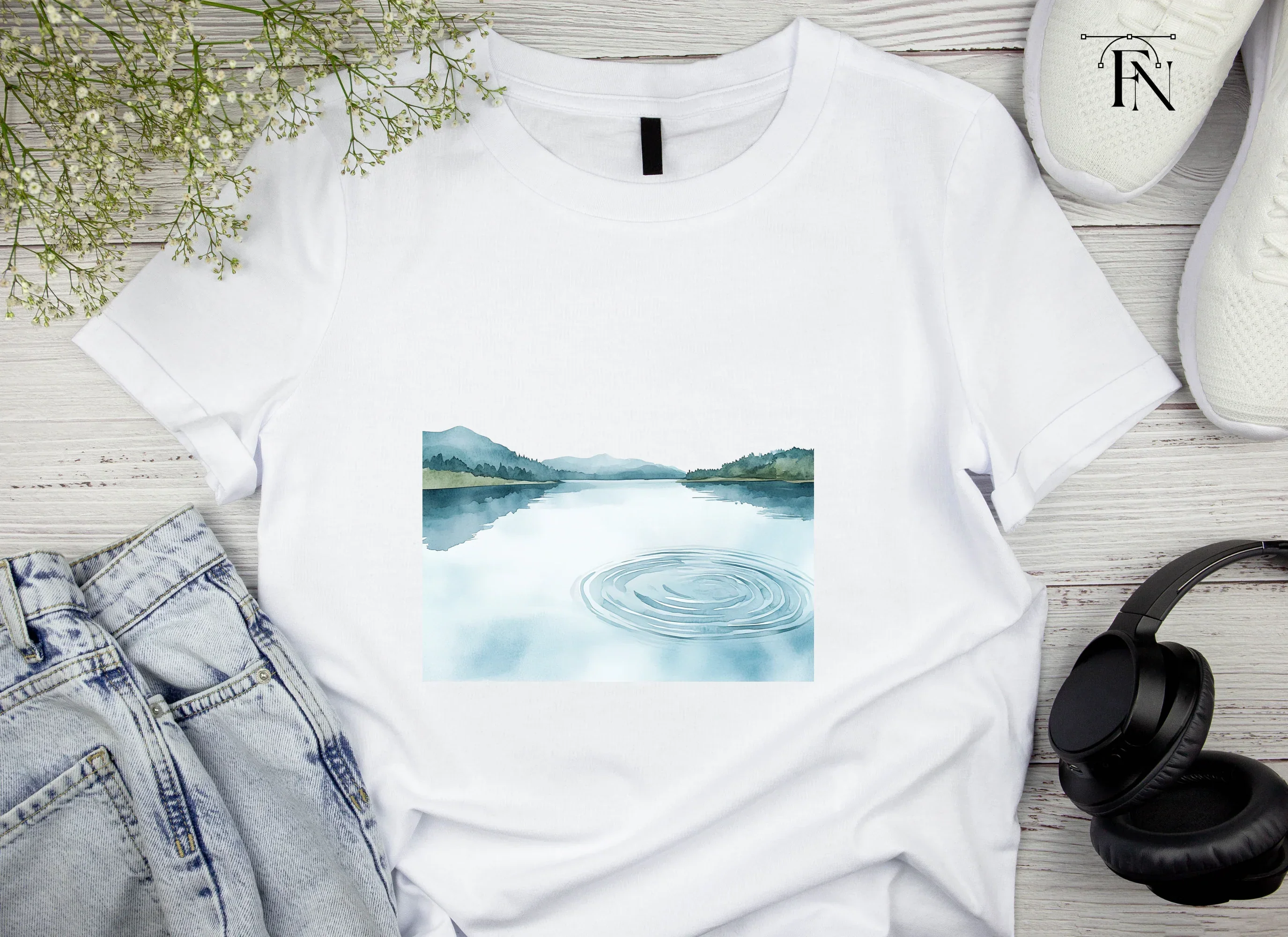Lake Landscape Clipart Bundle - Image 4