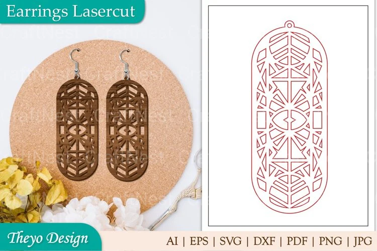 Lasercut Earrings SVG Bundle