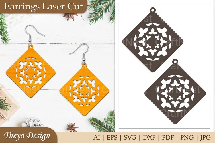 Lasercut Earrings SVG Bundle