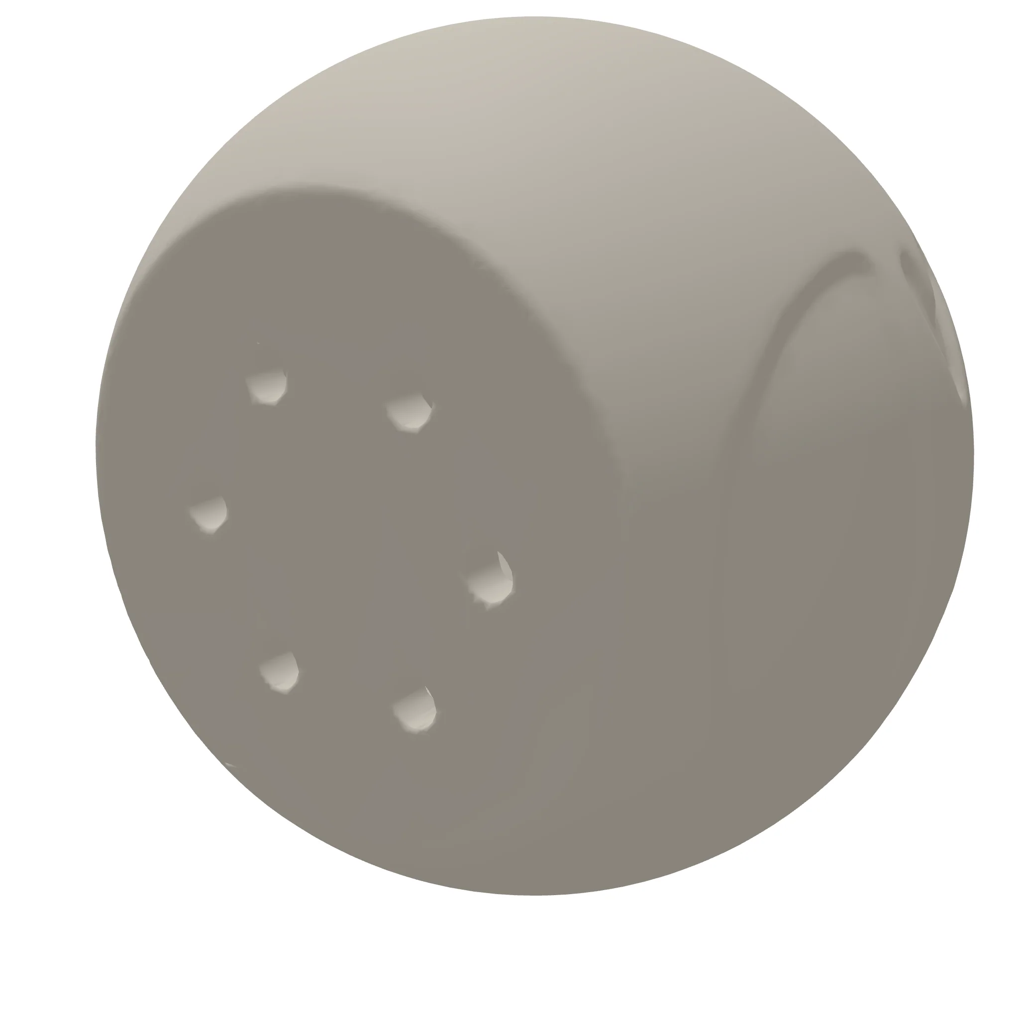 Laughing Emoji Planter Table With Hole 3D Print STL File - Image 2