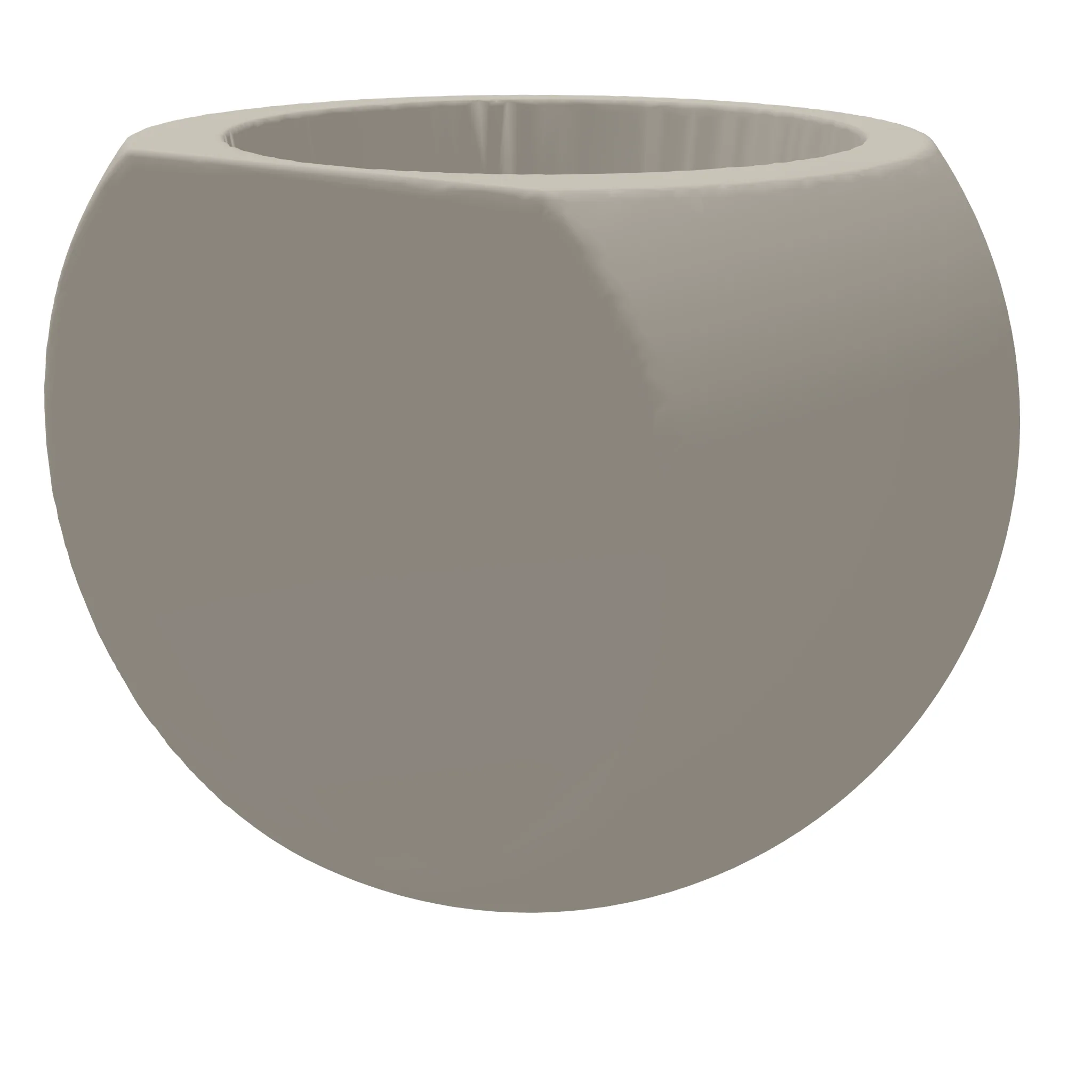 Laughing Emoji Planter Wall With Hole 3D Print STL File - Image 2