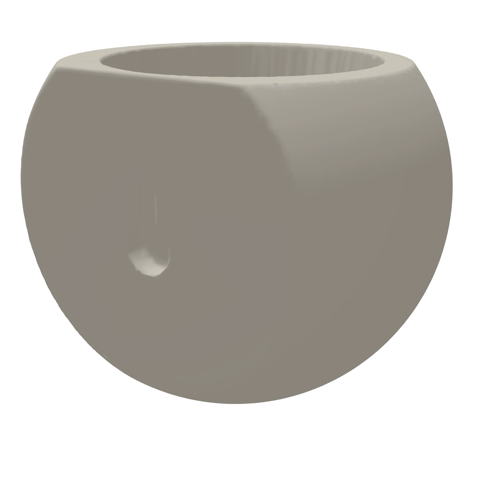 Laughing Emoji Planter Wall With Hole And Bracket 3D Print STL File - Image 2