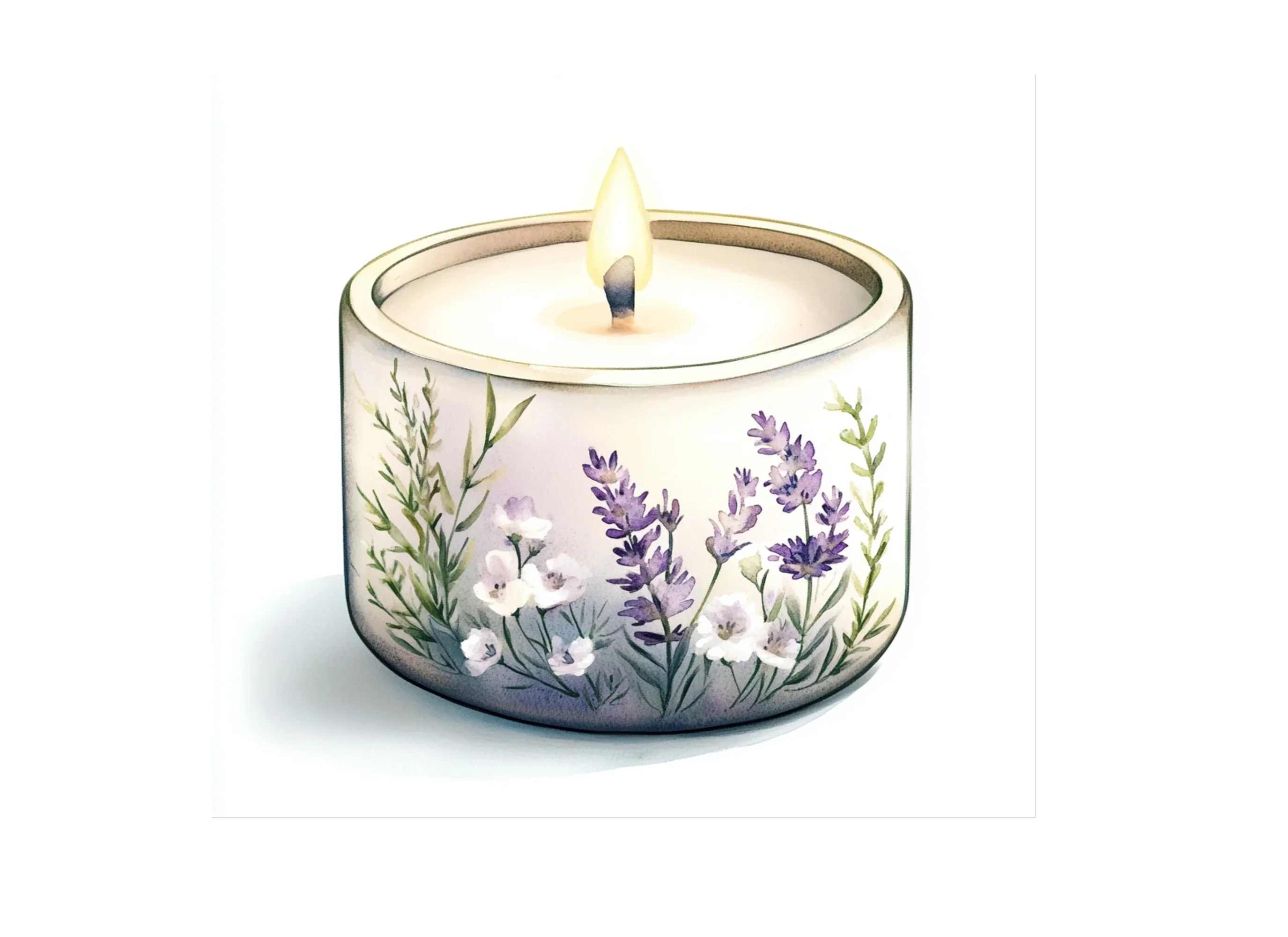 Lavender Scented Candle Clipart Bundle - Image 2