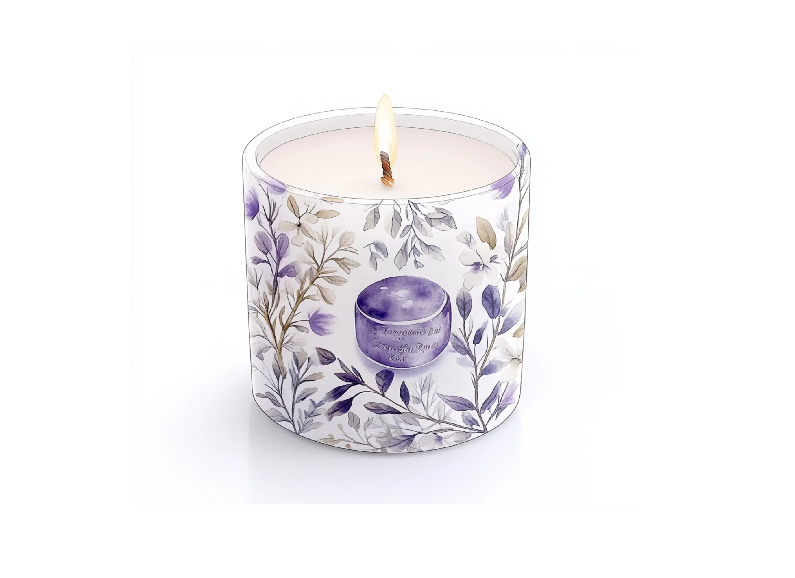 Lavender Scented Candle Clipart Bundle - Image 3
