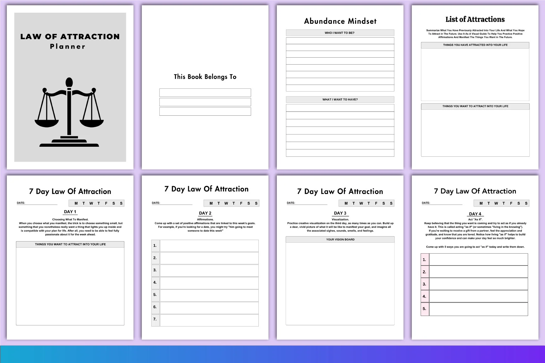 Law of Attraction Planner for Manifestation Success - Image 2
