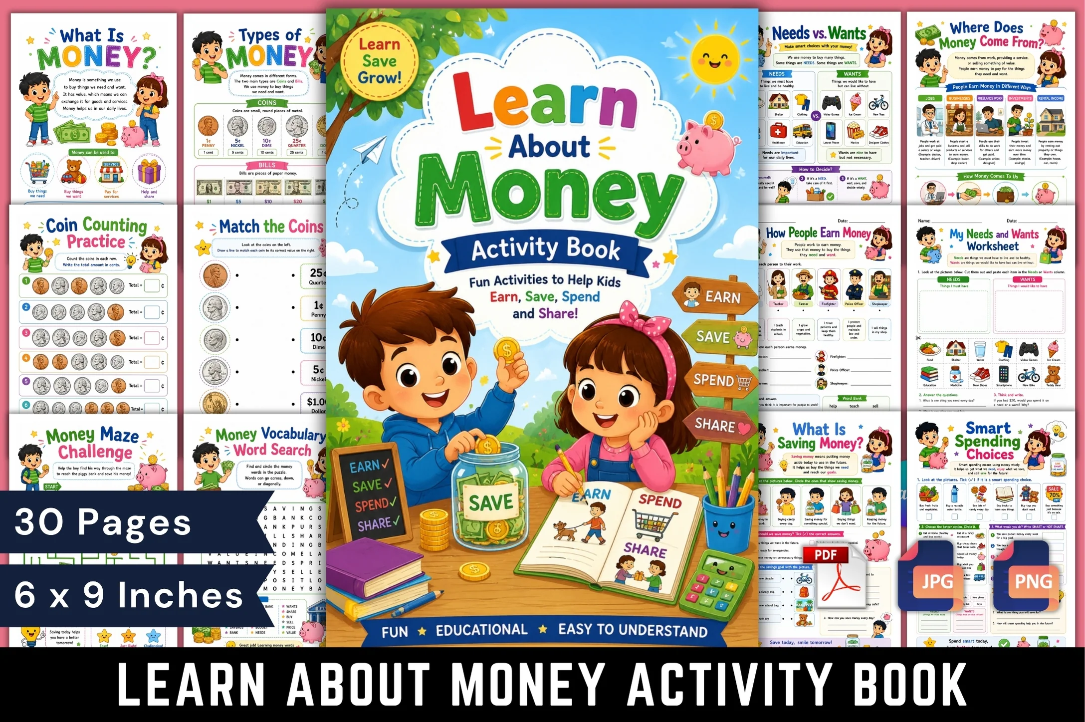 Learn About Money Activity Book