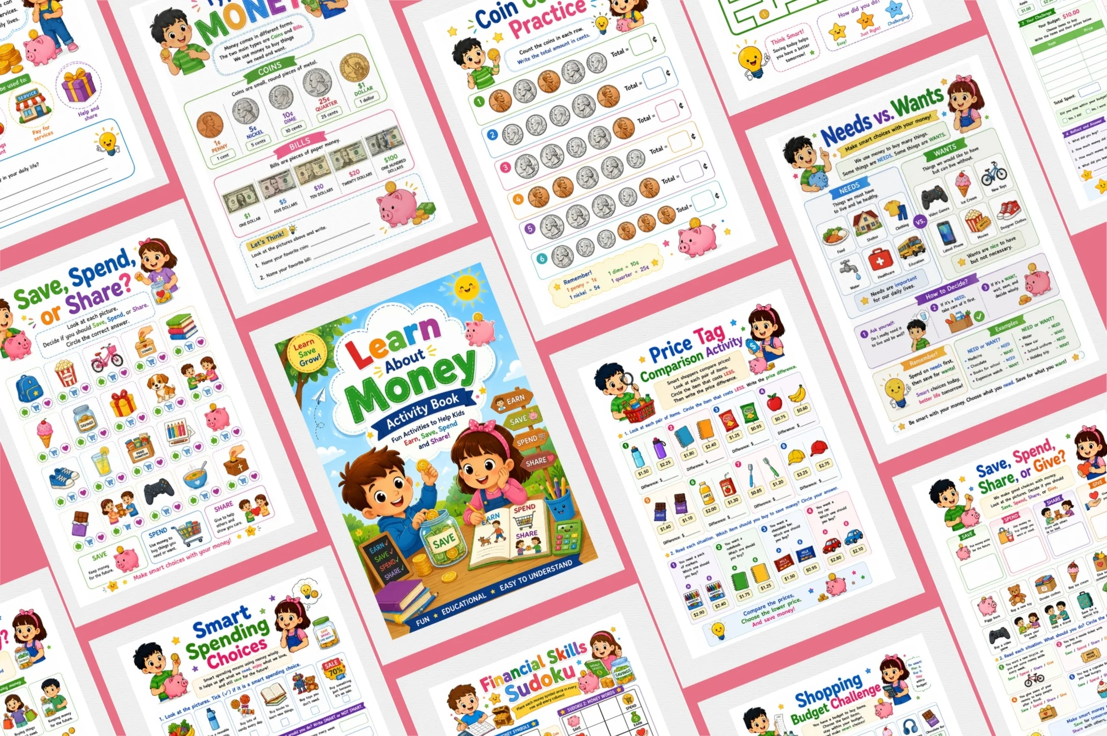 Learn About Money Activity Book - Image 6