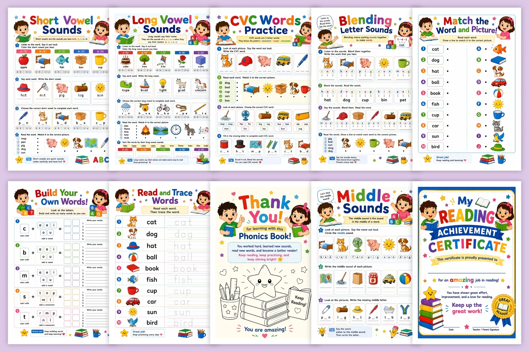 Learn To Read With Phonics Workbook - Image 3