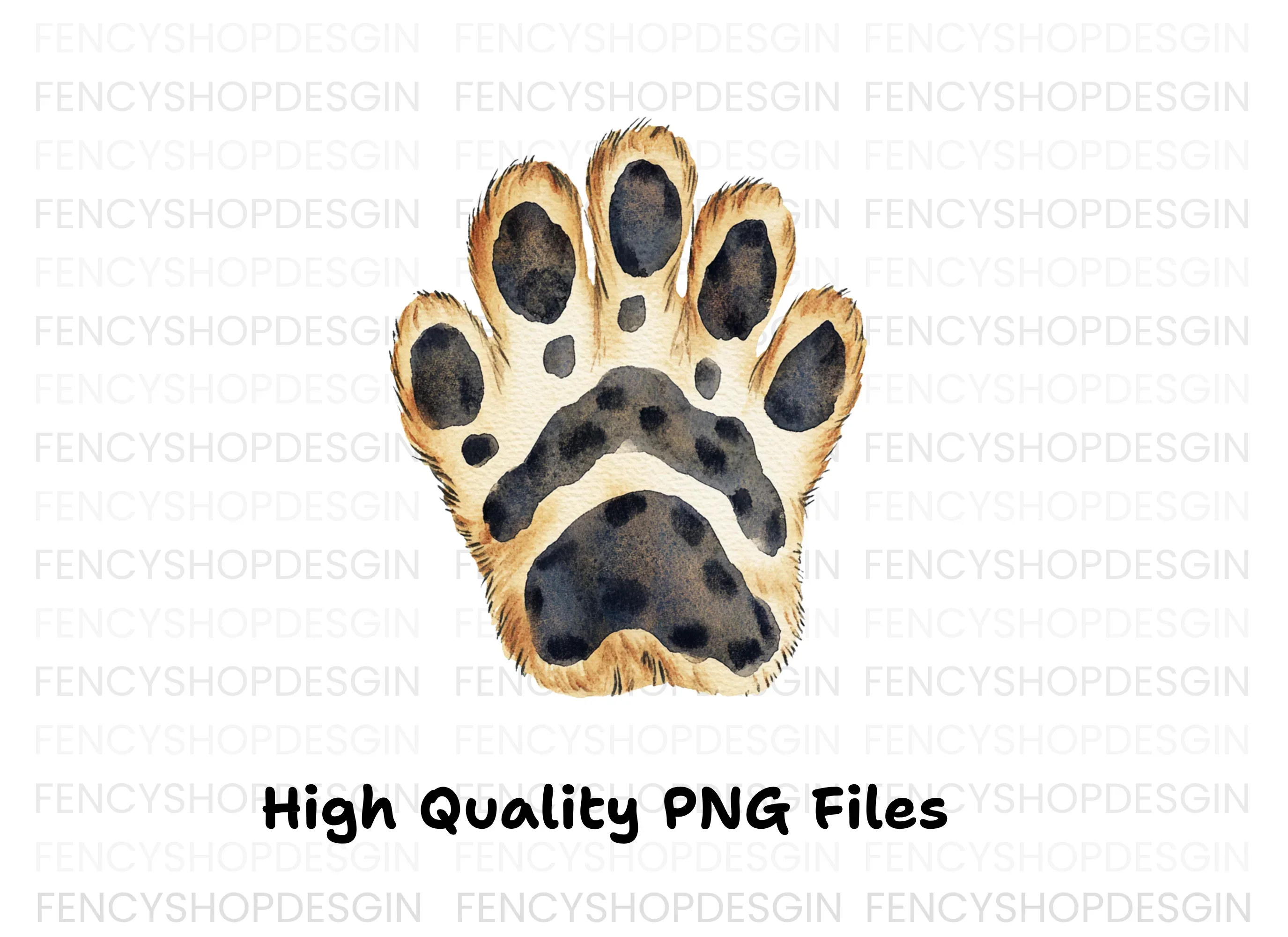Leopard Paw Clipart Bundle - Image 2