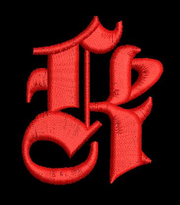 Letter K Embroidery Design