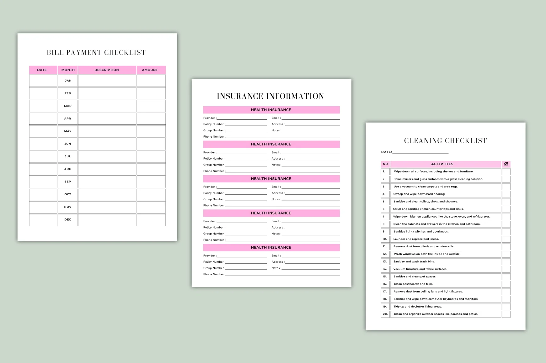 Life Admin Binder Planner - Image 3