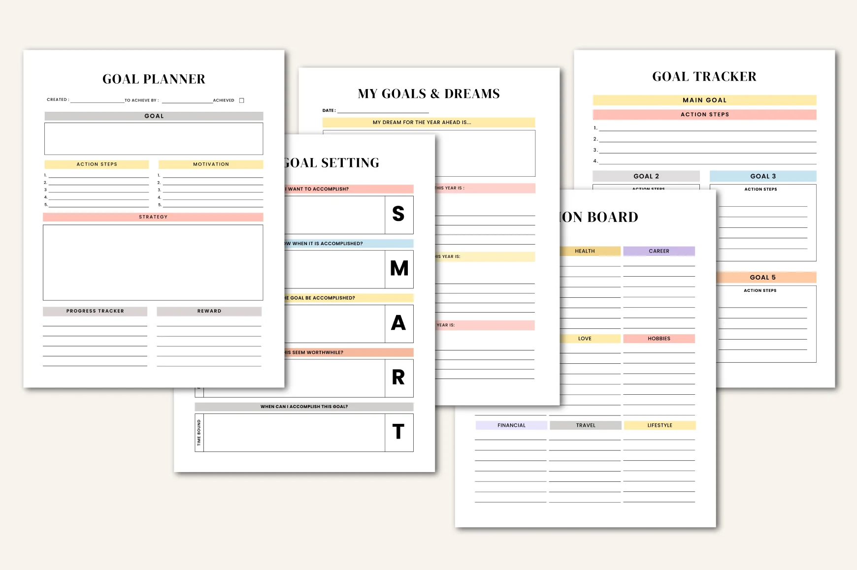 Life Goals Vision Board Workbook - Image 4