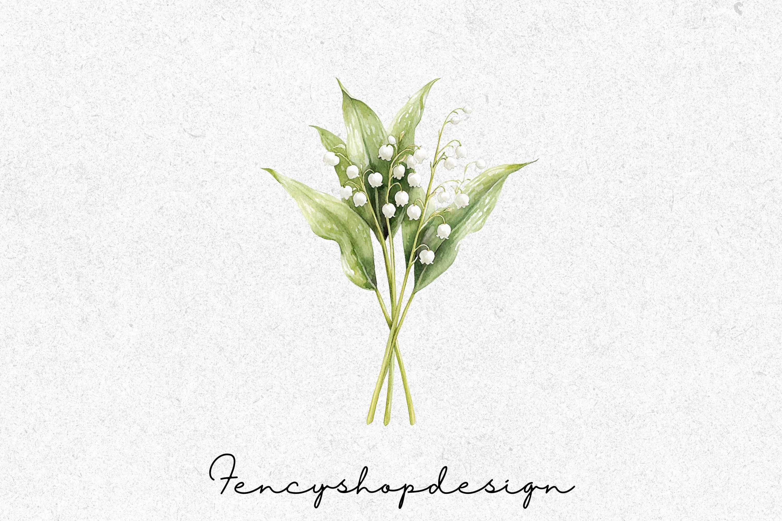 Lily of the Valley Clipart Bundle - Image 6