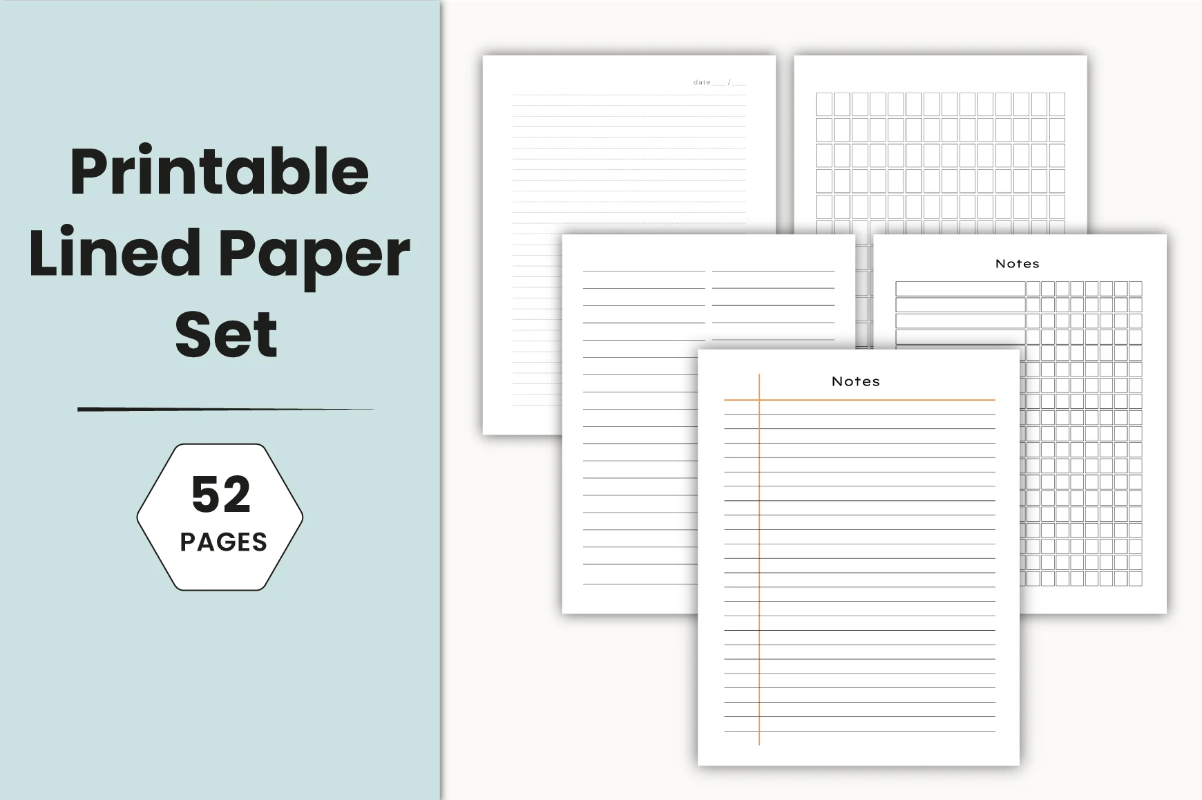Lined Planner