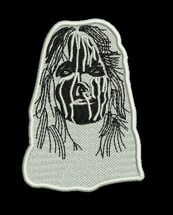 Liner Veiled Portrait Embroidery Design