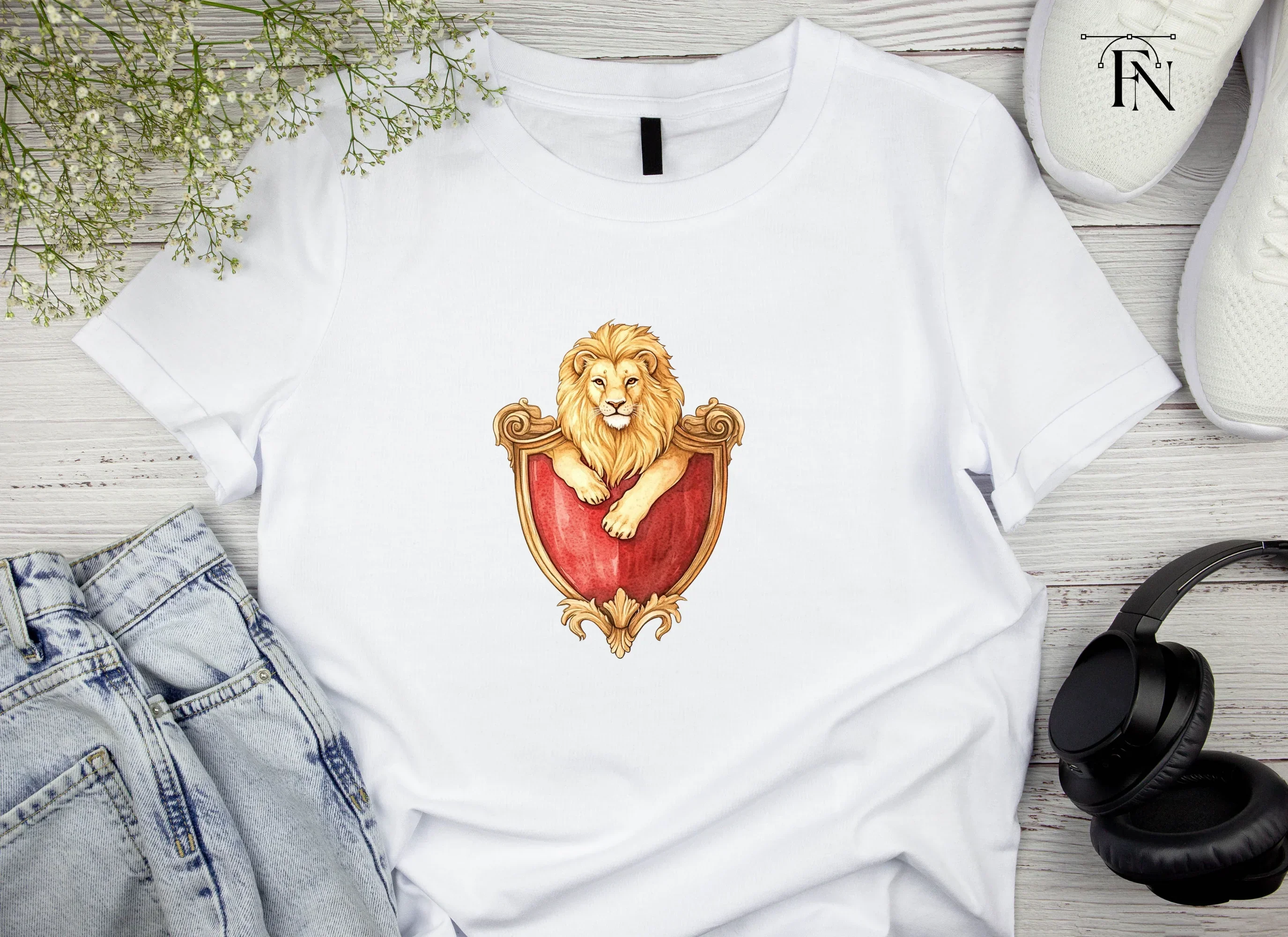 Lion Crest Shield Clipart Bundle - Image 3