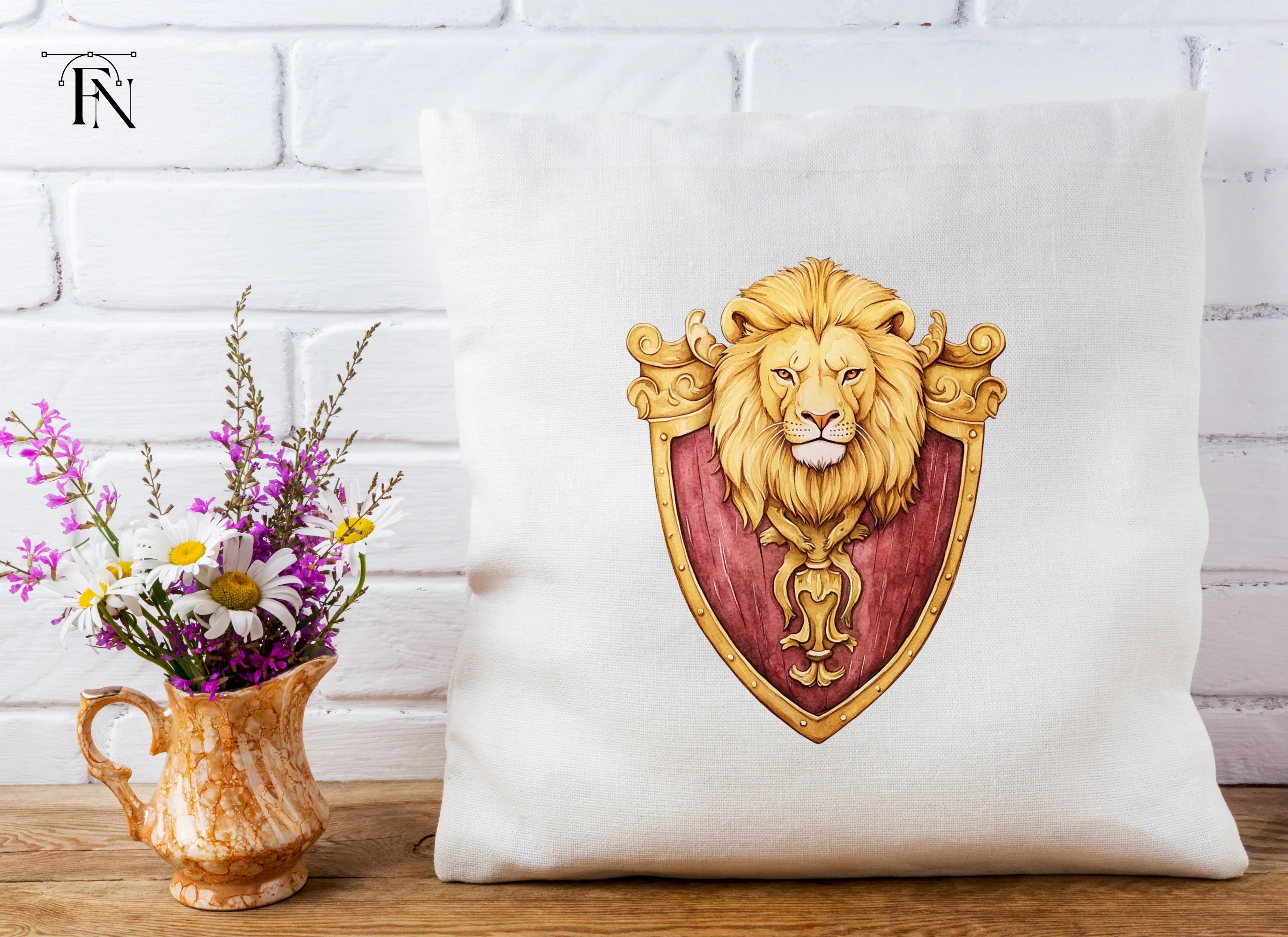 Lion Crest Shield Clipart Bundle - Image 5