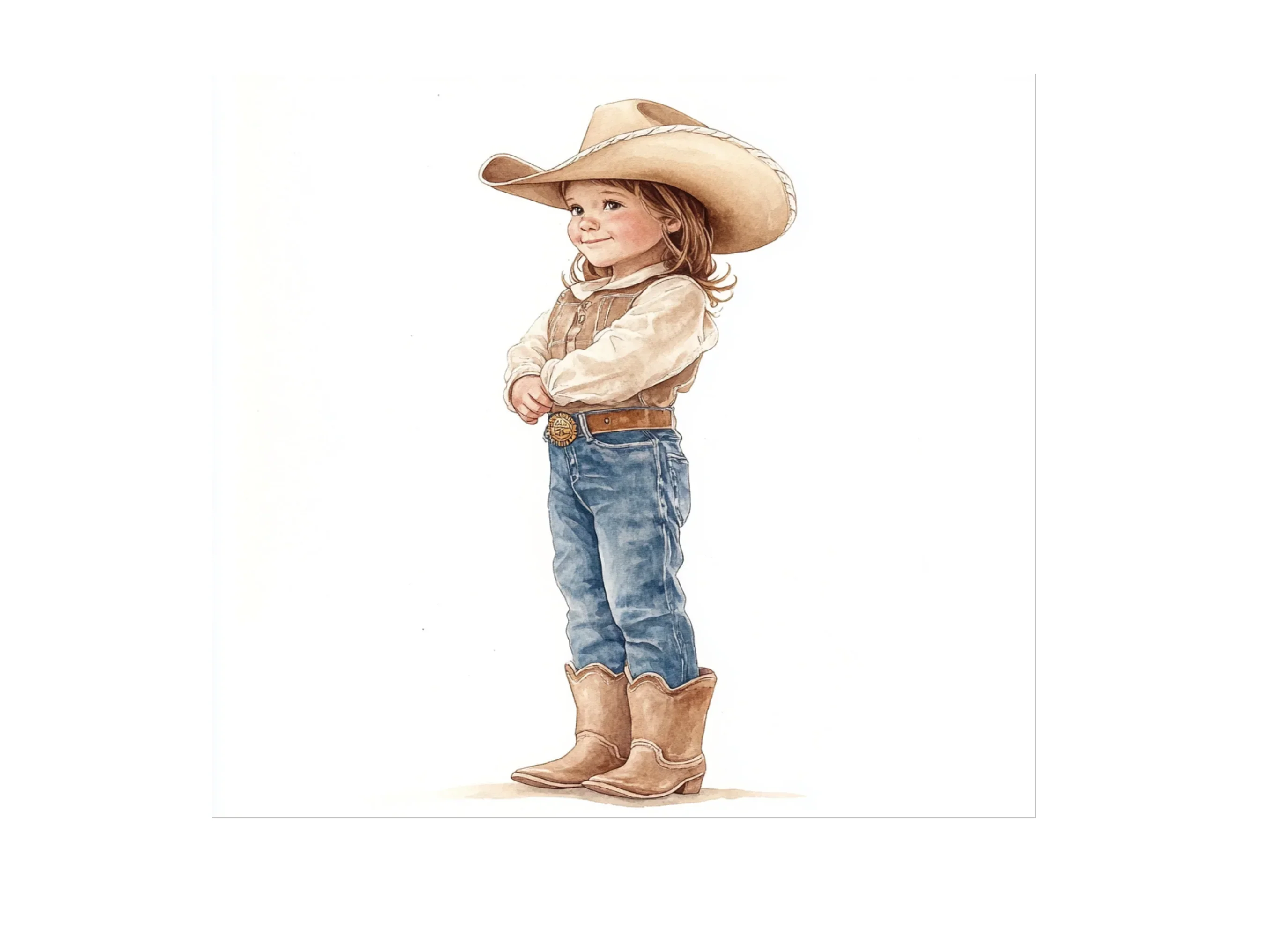 Little Cowboy Kids Clipart Bundle - Image 2