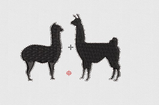 Llama Embroidery Design