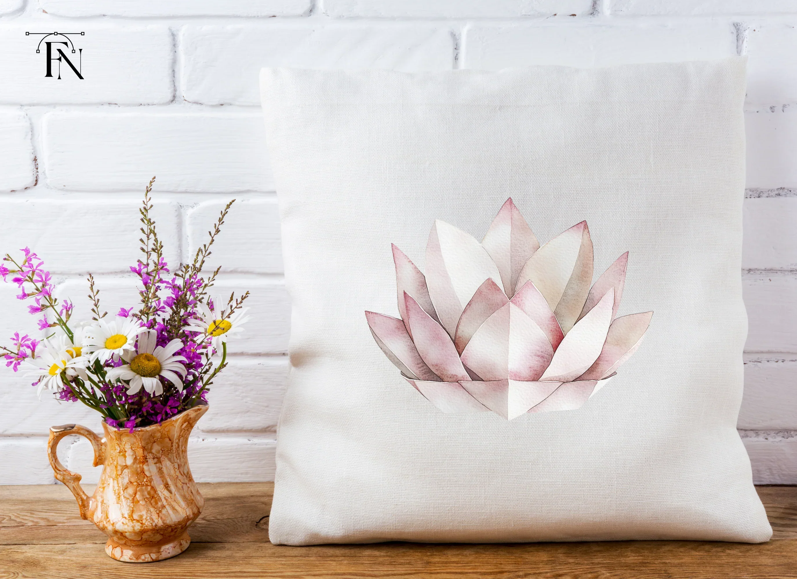 Lotus Flower Clipart Bundle - Image 4