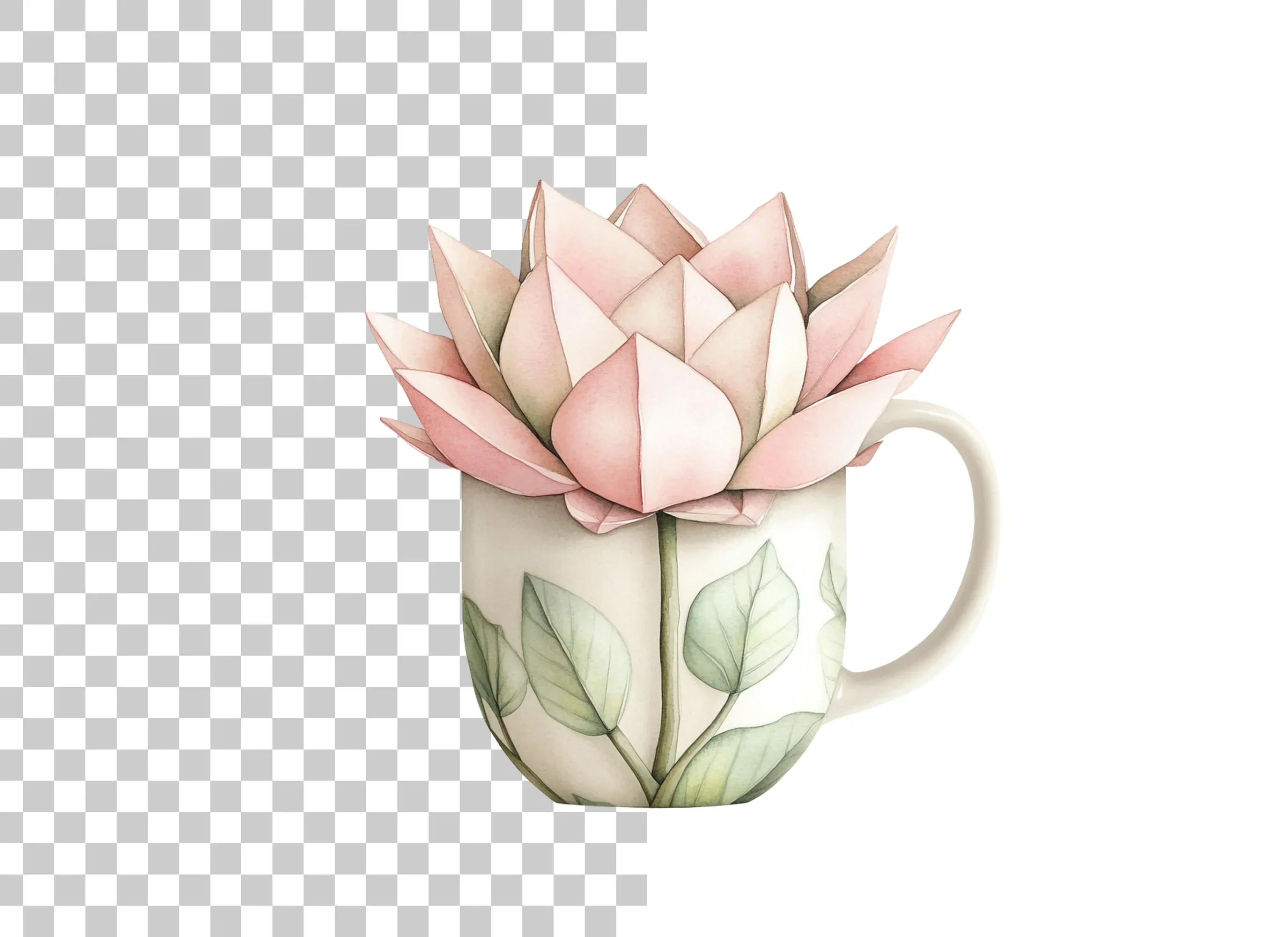 Lotus Flower Clipart Bundle - Image 2