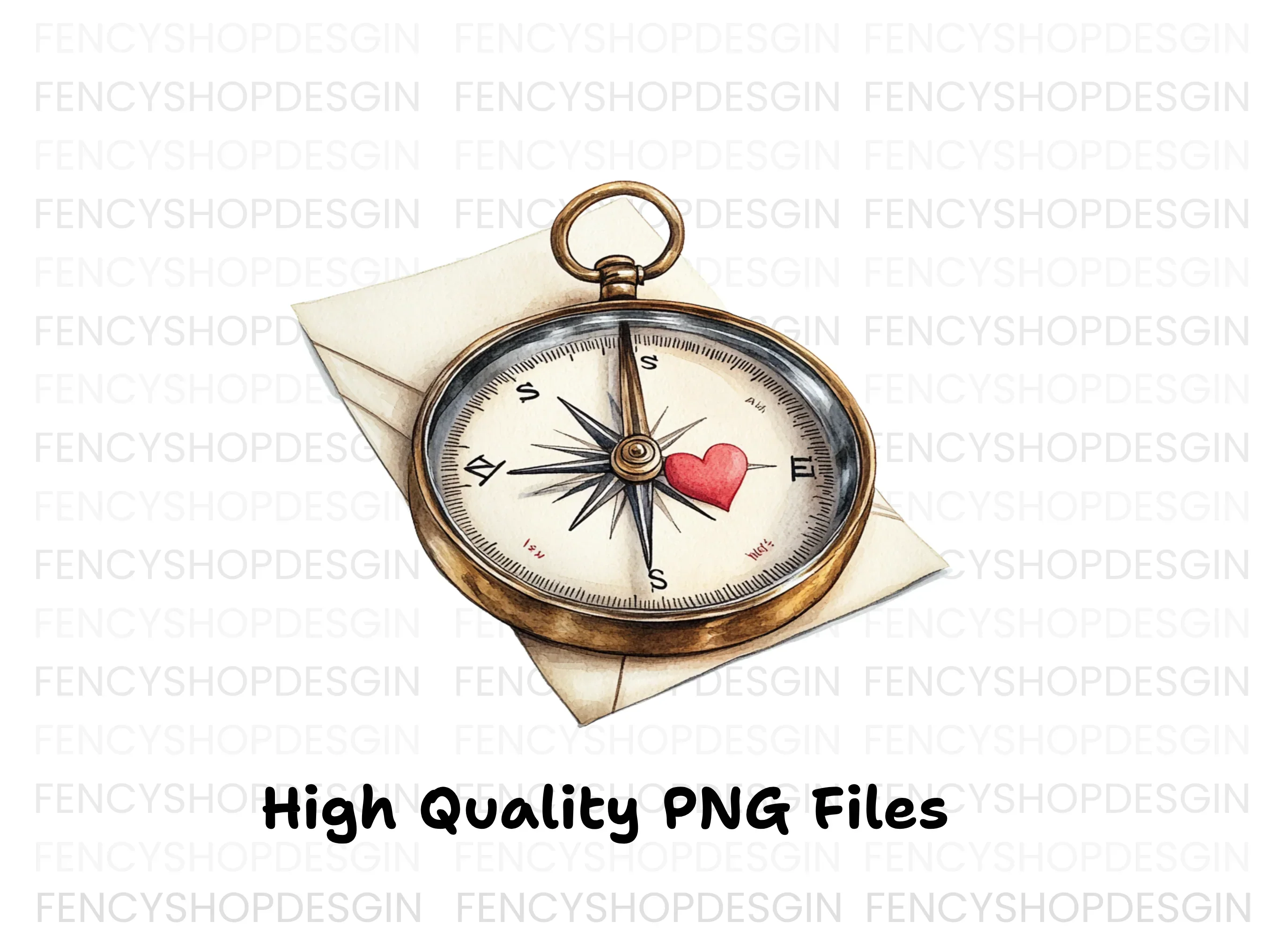 Love Compass Clipart Bundle - Image 2