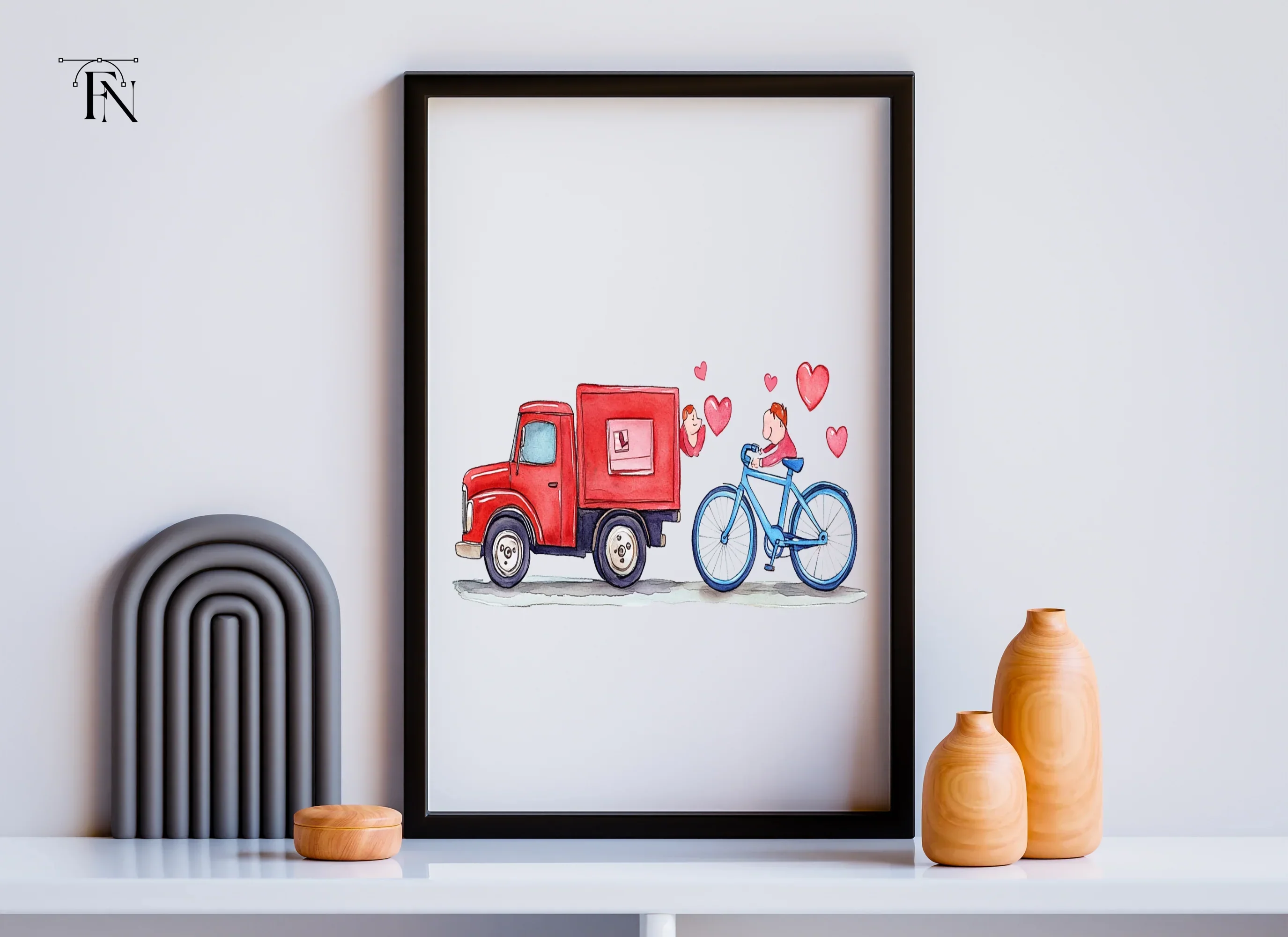 Love Delivery Vehicles Clipart Bundle - Image 3