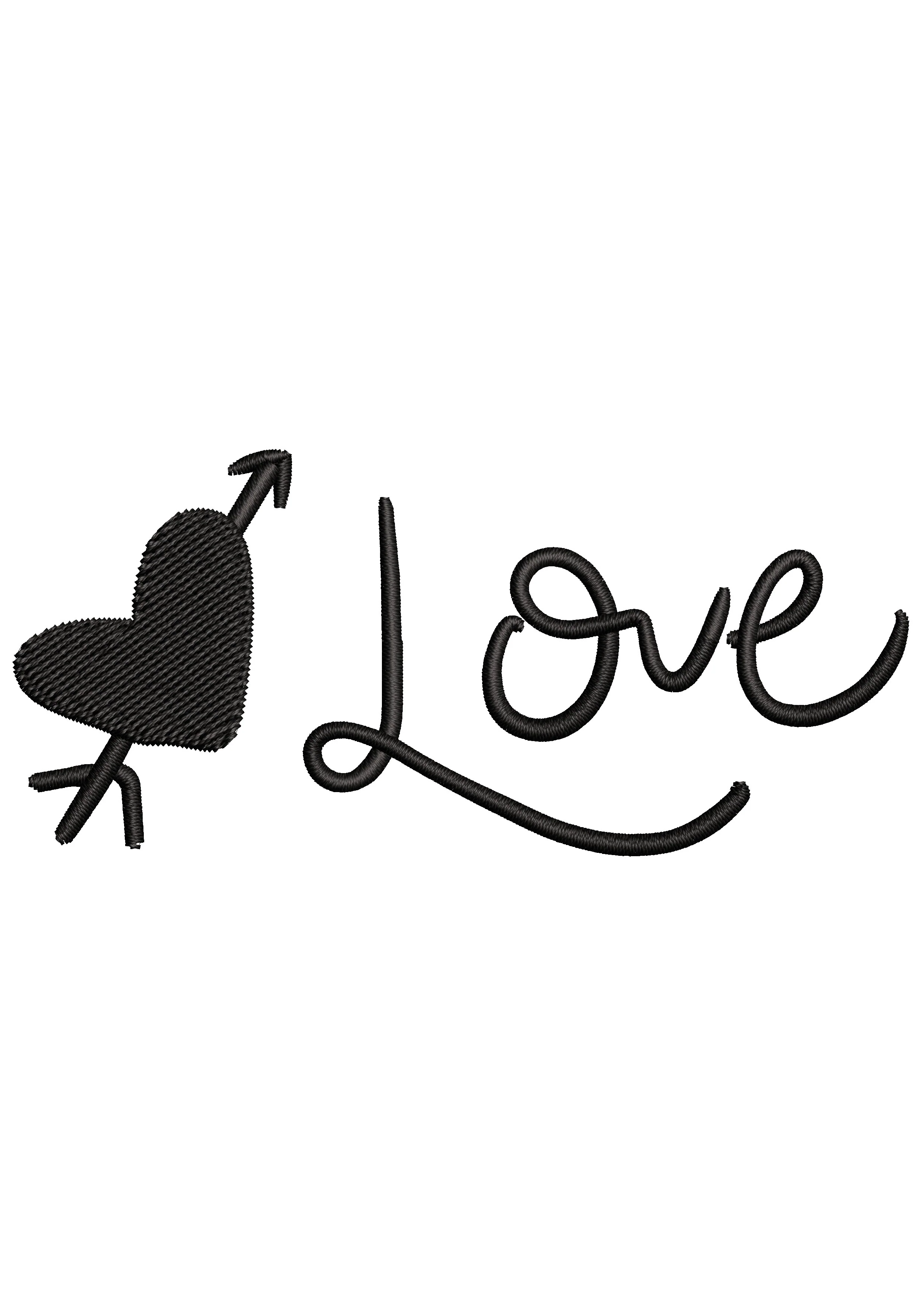 Love Embroidery Design