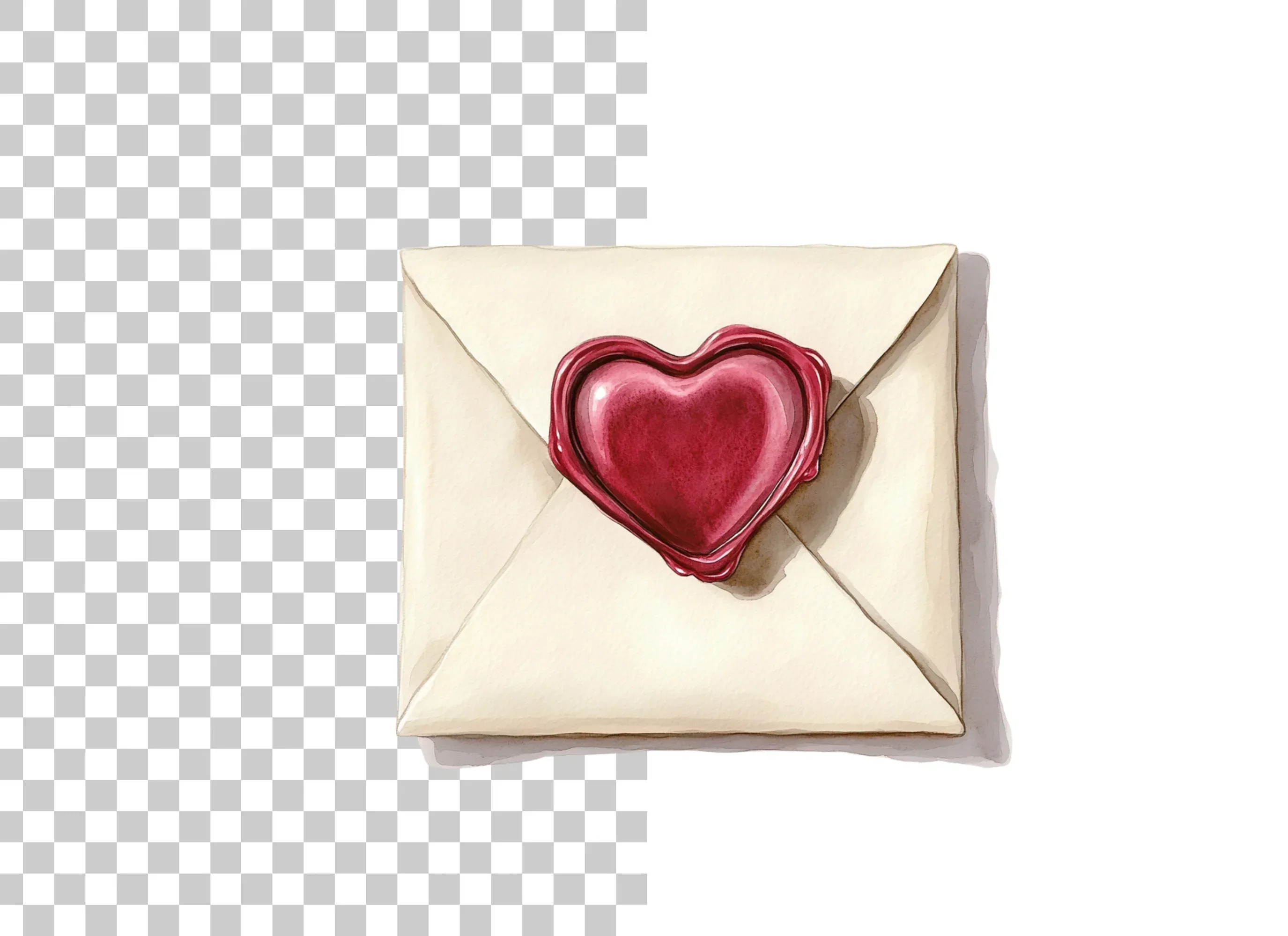 Love Letter Wax Seal Clipart Bundle - Image 2