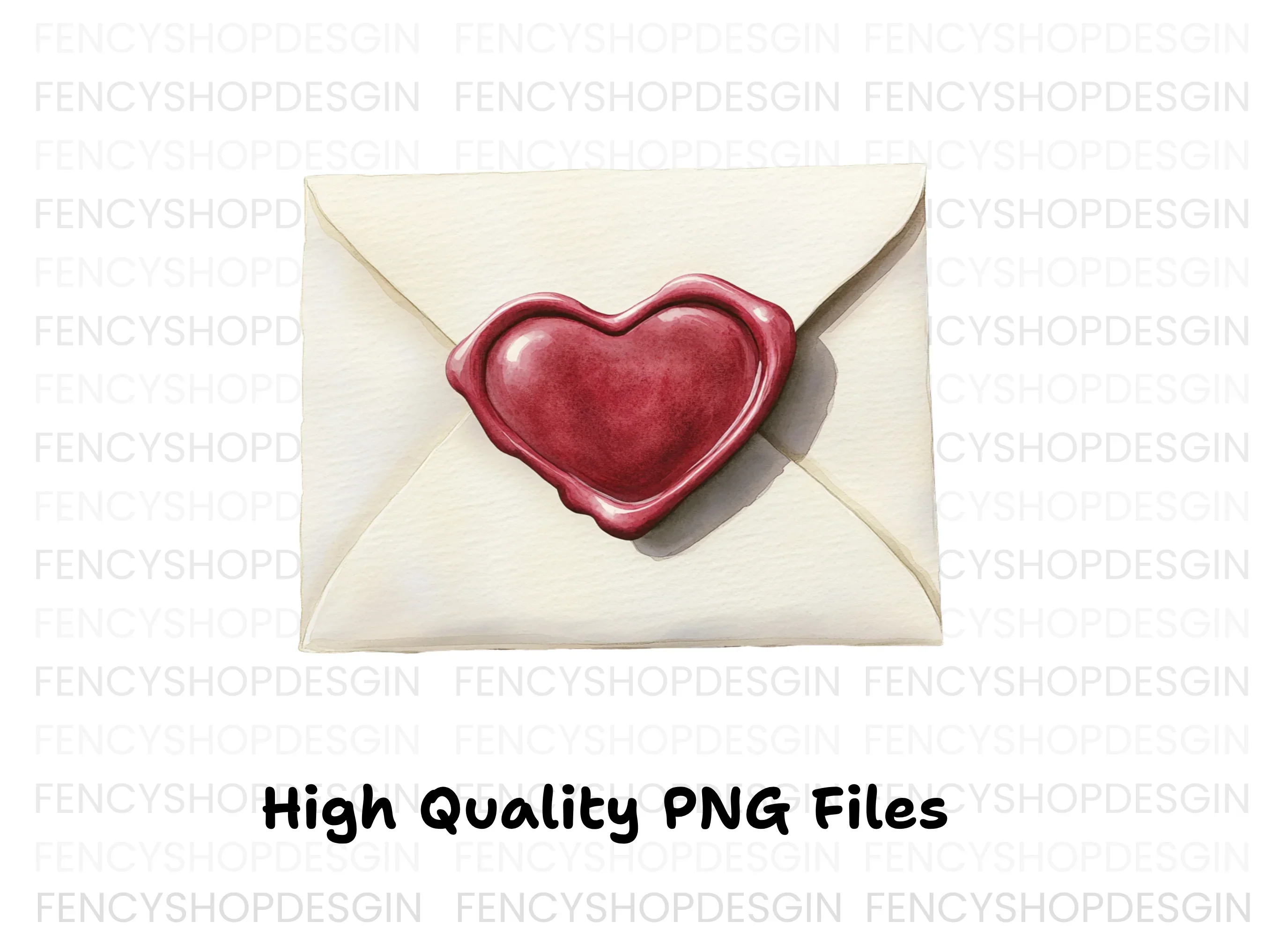 Love Letter Wax Seal Clipart Bundle - Image 3