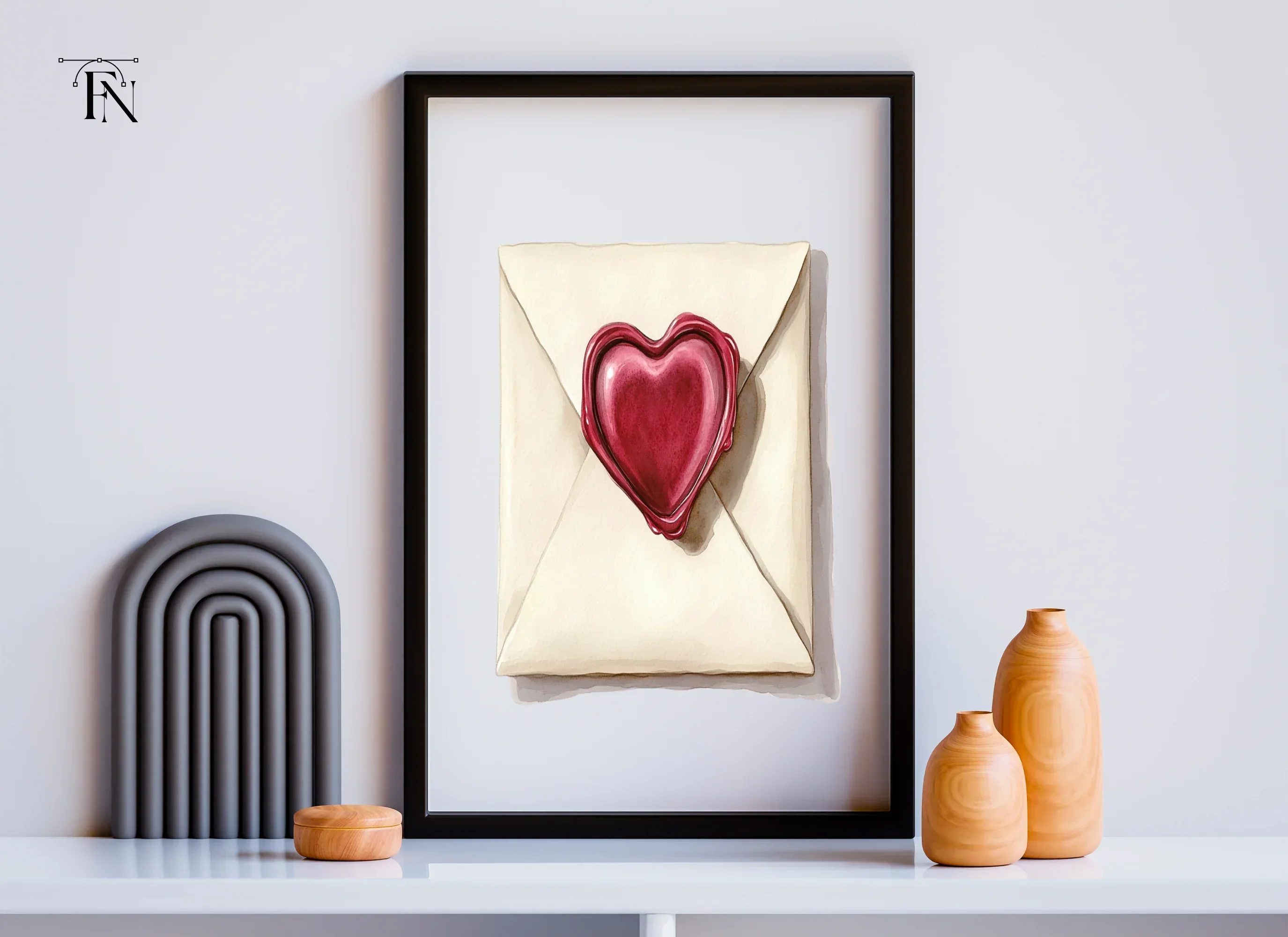 Love Letter Wax Seal Clipart Bundle - Image 6