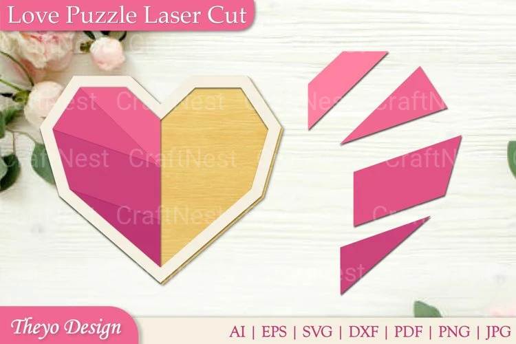 Love Puzzle SVG Bundle - Image 2