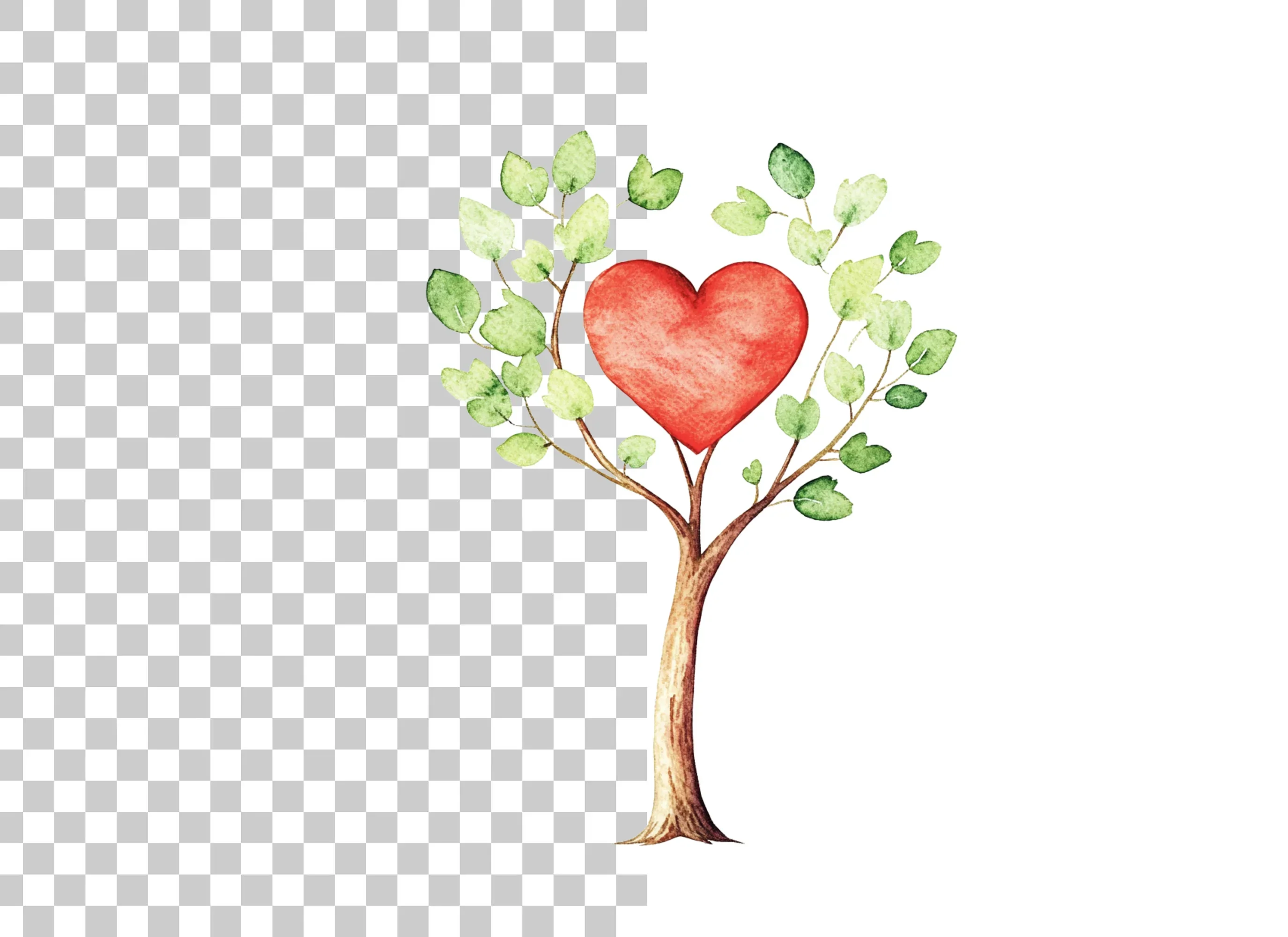 Love Tree Clipart Bundle - Image 2