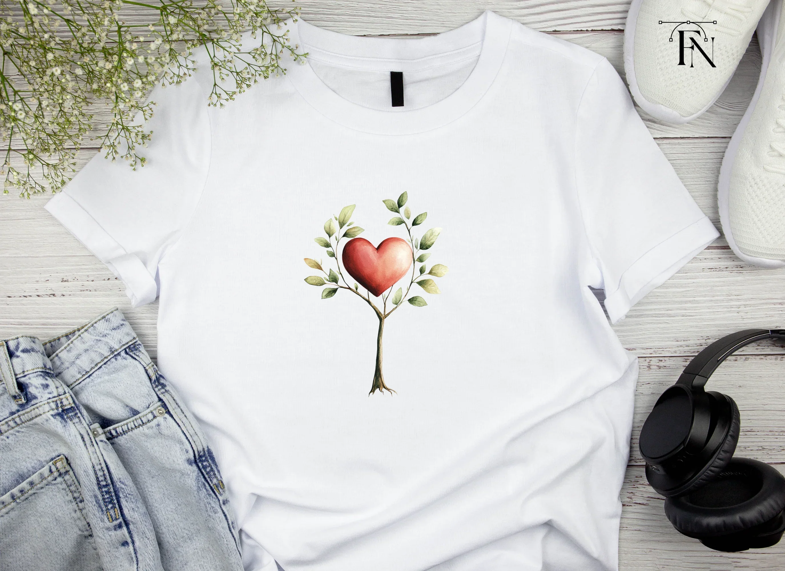 Love Tree Clipart Bundle - Image 4