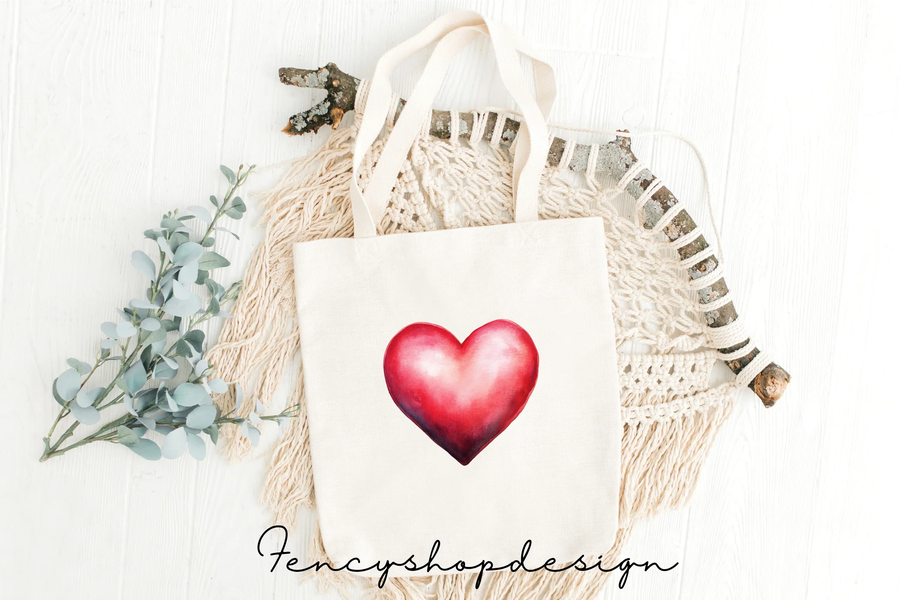 Lovely Red Hearts Clipart Bundle - Image 2